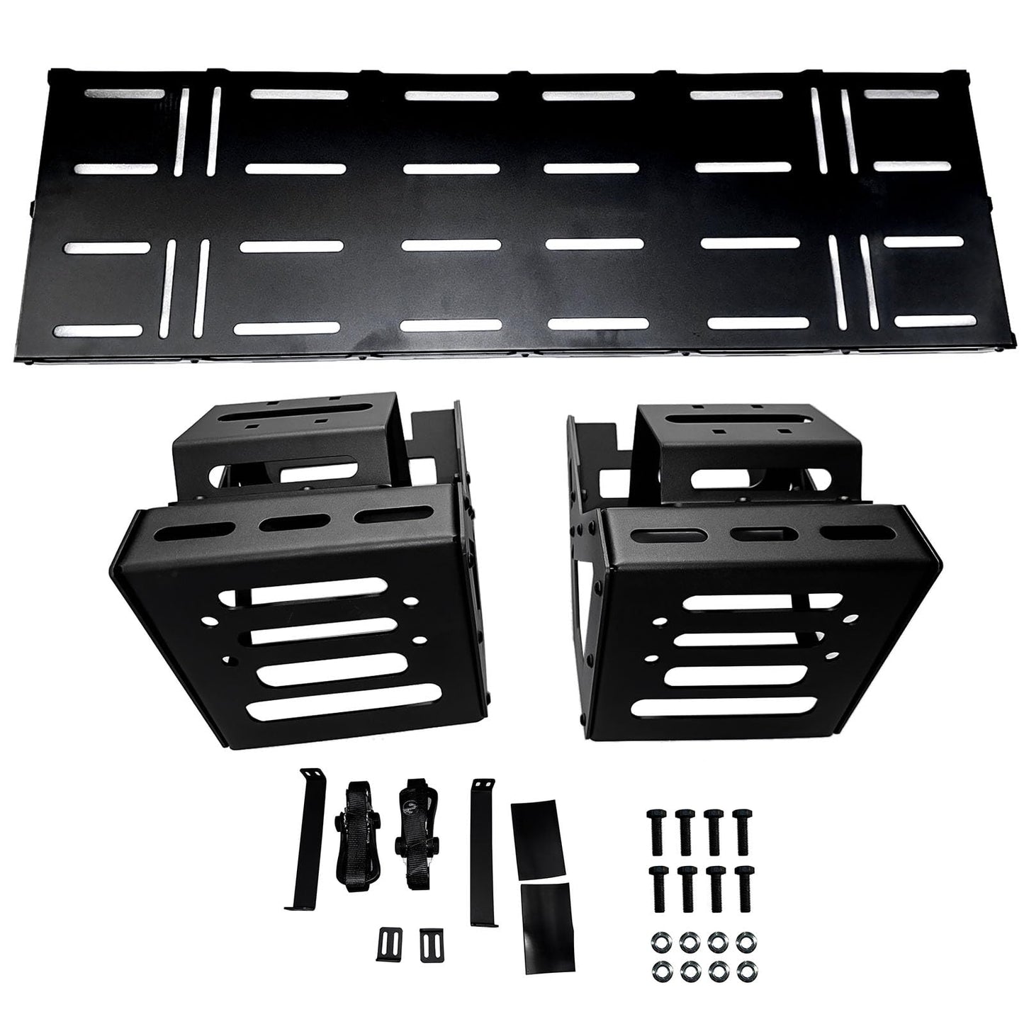 Flynsu 30-40" Spare Tire Cargo Basket Storage Tray Replacement for Jeep Wrangler JK JL TJ YJ CJ Ford Bronco SUV