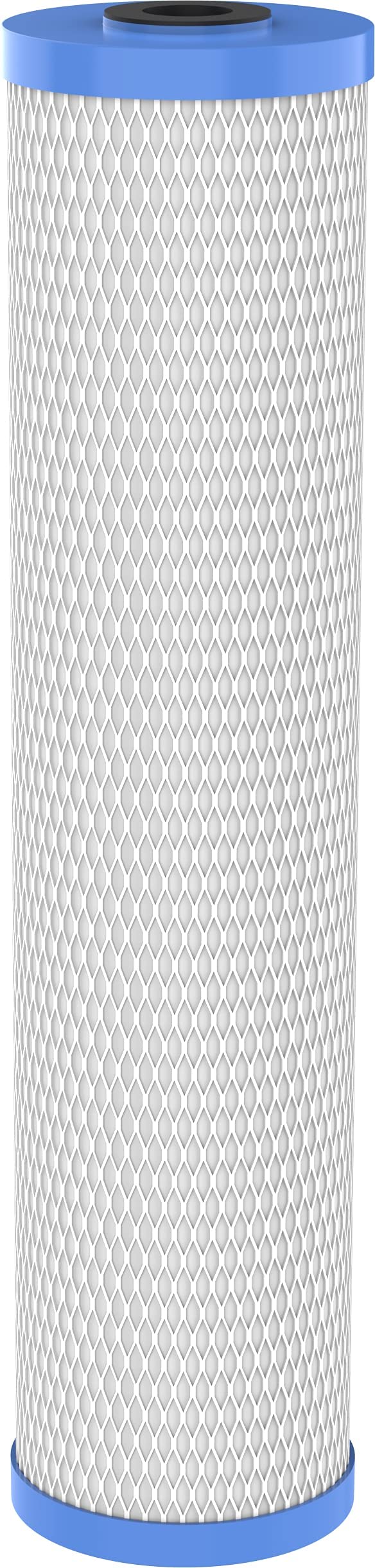 Pentair Pentek EPM-20BB Big Blue Carbon Block Water Filter, 20" x 4.5", 10 Micron, Bonded PAC, Chlorine Taste & Odor Reduction, 30,000 Gallon Capacity, Pack of 4