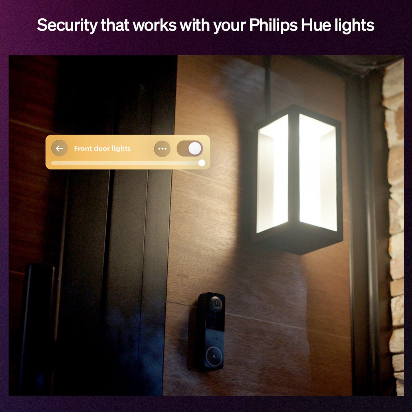 Philips Hue Secure Wired Video Doorbell and Smart Chime, 2K Resolution, Wide Angle View, Motion Detetection, Two-Way Audio, Real-time Notifications, Seamless Integration Ecosystem