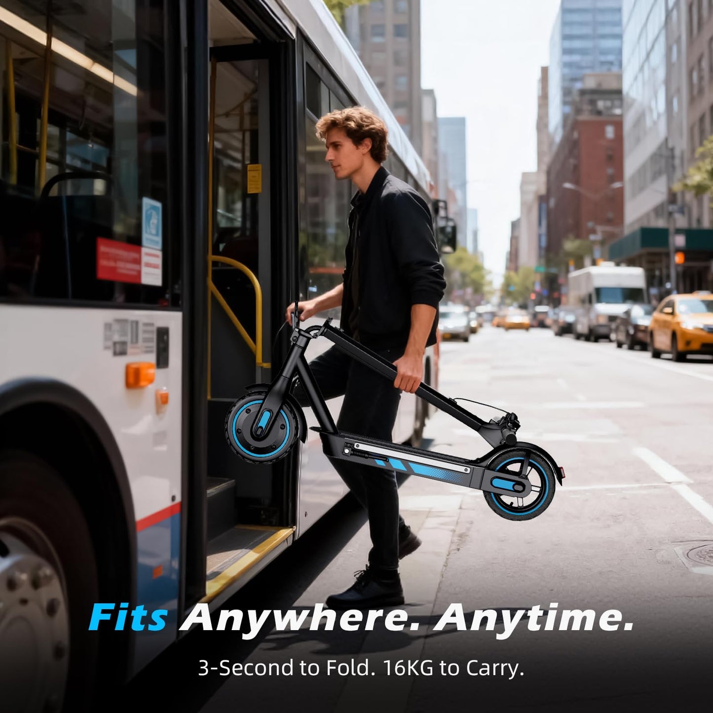 ApexSurge Electric Scooter for Adults, 10" Tires, 500W Powerful Motor and Max 31 Miles Long Range, Top Speed 25Mph, Dual Brake Stystem E Scooter, Lightweight and Foldable, APP Control, Max Load 265Lb