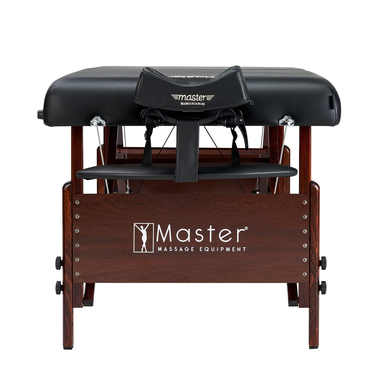 Master Massage 30" Del Ray Pro Portable Massage Table (30" W x 84" L), 750 lbs. Capacity, 3" Cushioning, Black