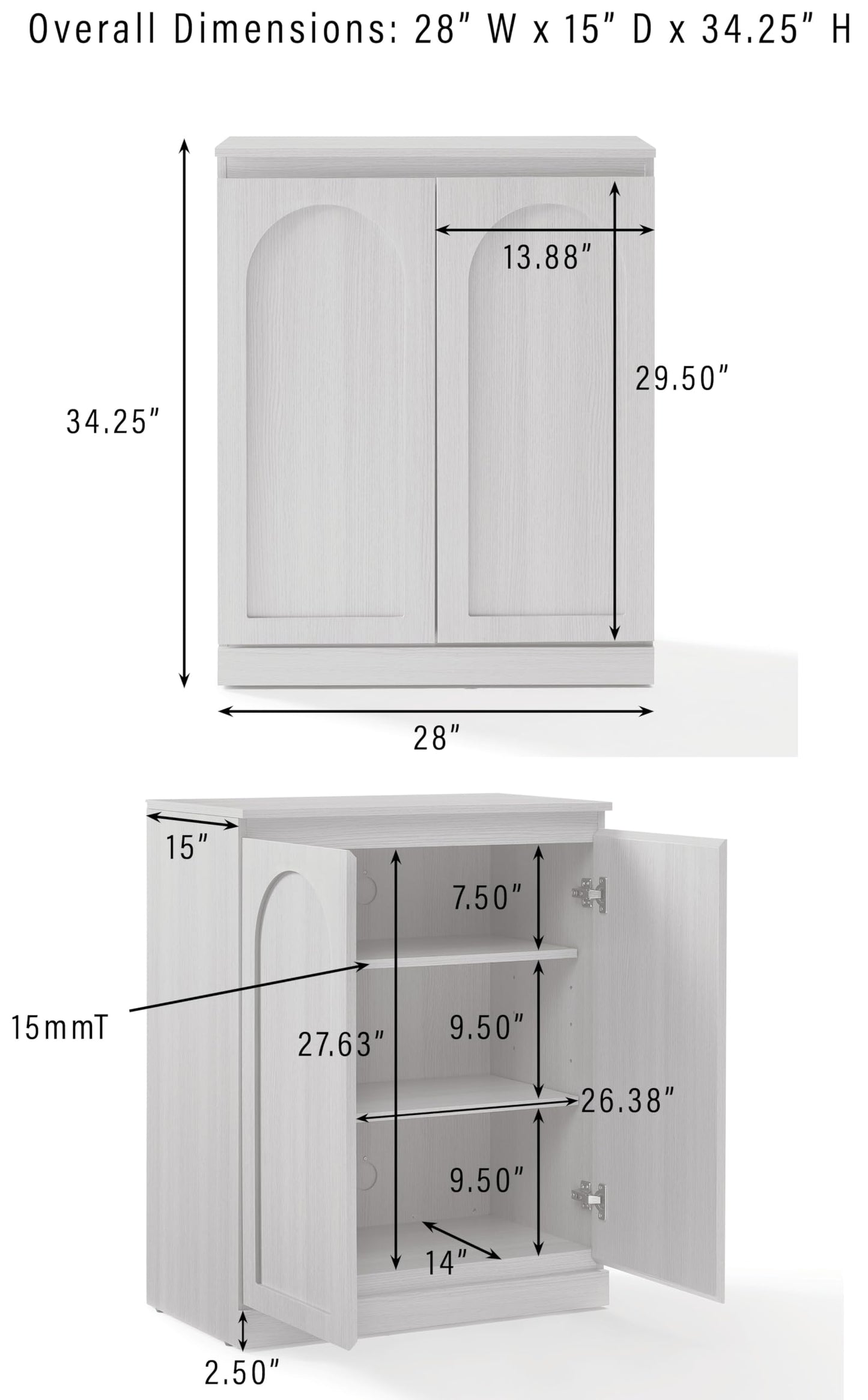 Crosley Furniture Marco Tall Modern Kitchen Pantry Storage Cabinet with Shelves, Dining, Laundry Room, Bathroom, Ash