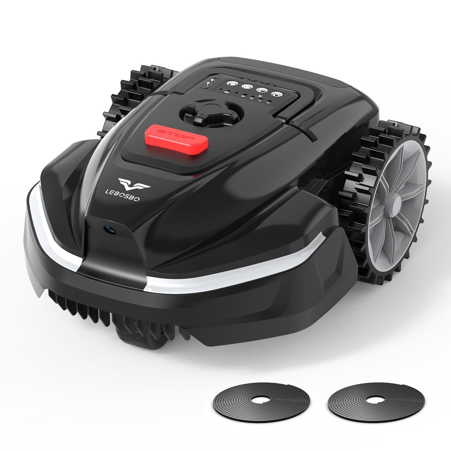 LEBOSBO V3 Robotic Lawn Mower with AI Vision Obstacle Avoidance, Smart APP Control, Low-Noise Operation, Adjustable Cutting Height, No-Go Zones, Ideal Robot Lawn Mower for Lawns Up to 1600 Sq.Ft