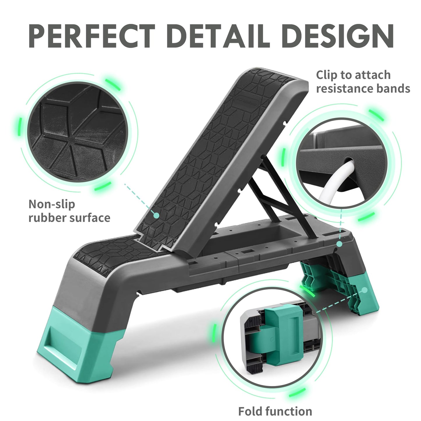Adjustable & Foldable Weight Bench for Full Body Workout - Incline, Decline, Flat Position Exercise Equipment for Home Gym