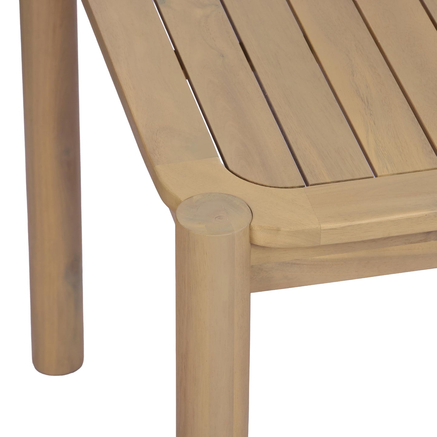 Christopher Knight Home Levi Acacia Wood Dining Table Set for 6, Solid Wood Outdoor Dining Set for 6, 7 Piece Patio Dining Table and Chair Set with Wicker Seat & Back, Light Brown + Light Teak