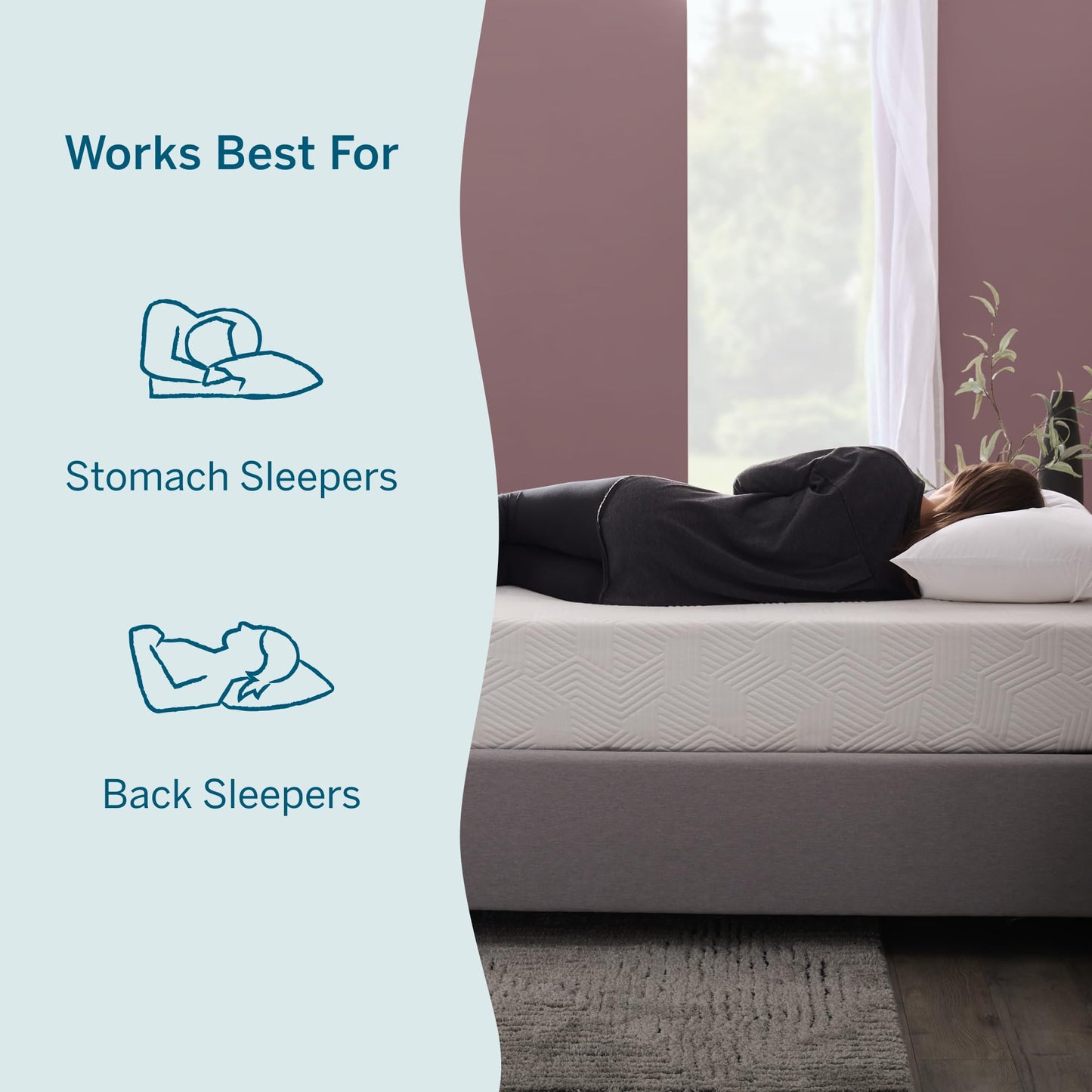 Lucid® 10" Medium Gel Memory Foam Mattress – Bamboo Charcoal & Cooling Gel – Fiberglass Free – Bed in a Box – CertiPUR-US® Certified – Full Size