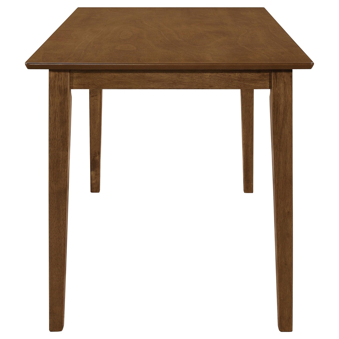 Coaster Home Furnishings - Robles - Wood - 5-Piece Rectangular Dining Table Set - Transitional Style with Vertical Slat Back Chairs and Fabric Cushioned Seat – Dining Room – Chestnut - 150430
