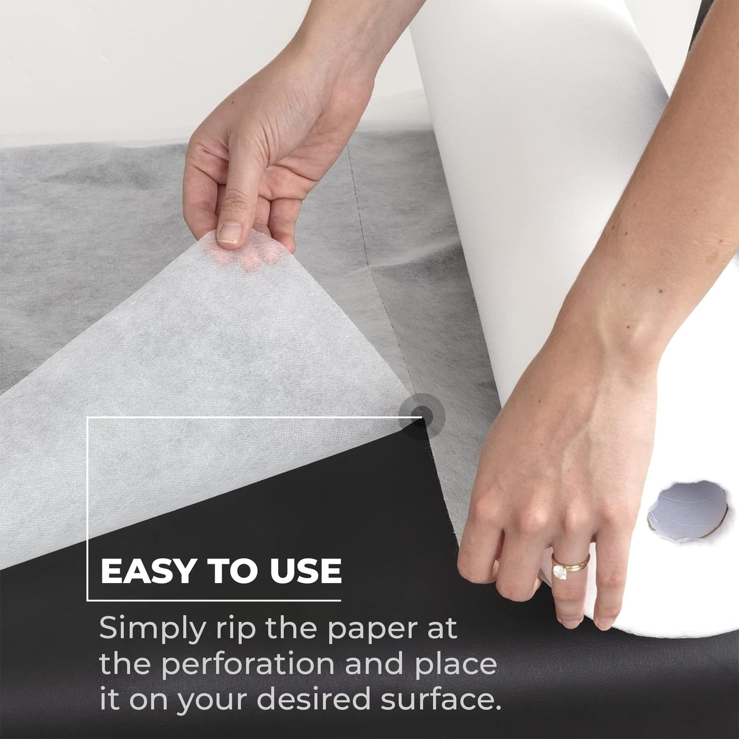 MASERTIO Disposable Massage Bed Cover - 60 Sheets Per Roll, Non-woven Disposable Material - Ideal for Spa, Massage Table, Tattoo, Waxing Table - No Crinkle Table Sheets - 31.5 x 71 Inches (6 Rolls)