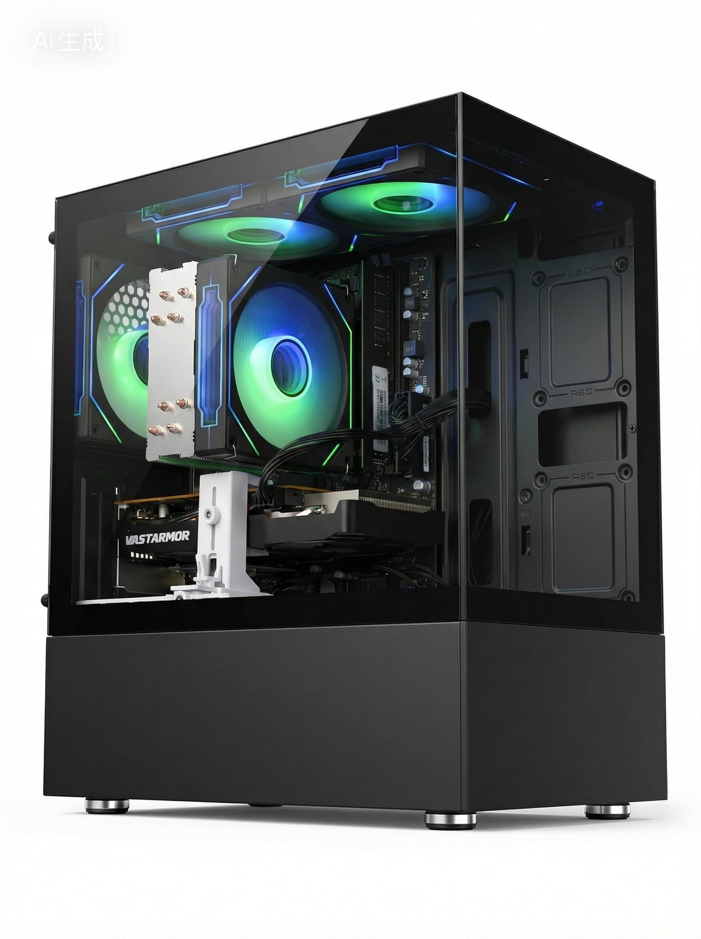 suevery 16GB RAM Core i7 3.6GHz 4-Core Processor NVMe 256GB Prebuilt Tower Desktop Computer Business Home or Office PC Black with WiFi HDMI (Black, Core I7-16G-256G)