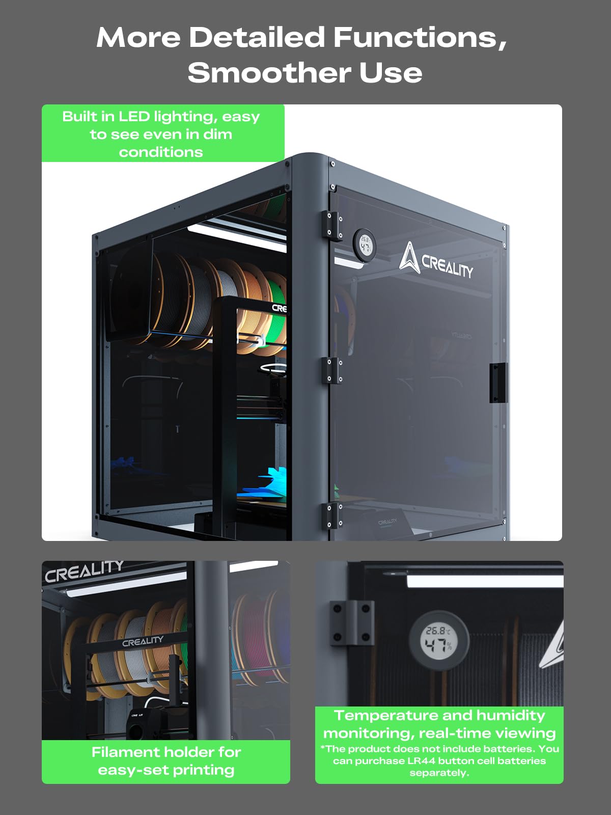 Creality Multifunctional Protective Cover for Ender 3D Printer, Triple Protection, Unlimited Creativity, Heat Insulation and Dustprooft, 3D Printer Accessories