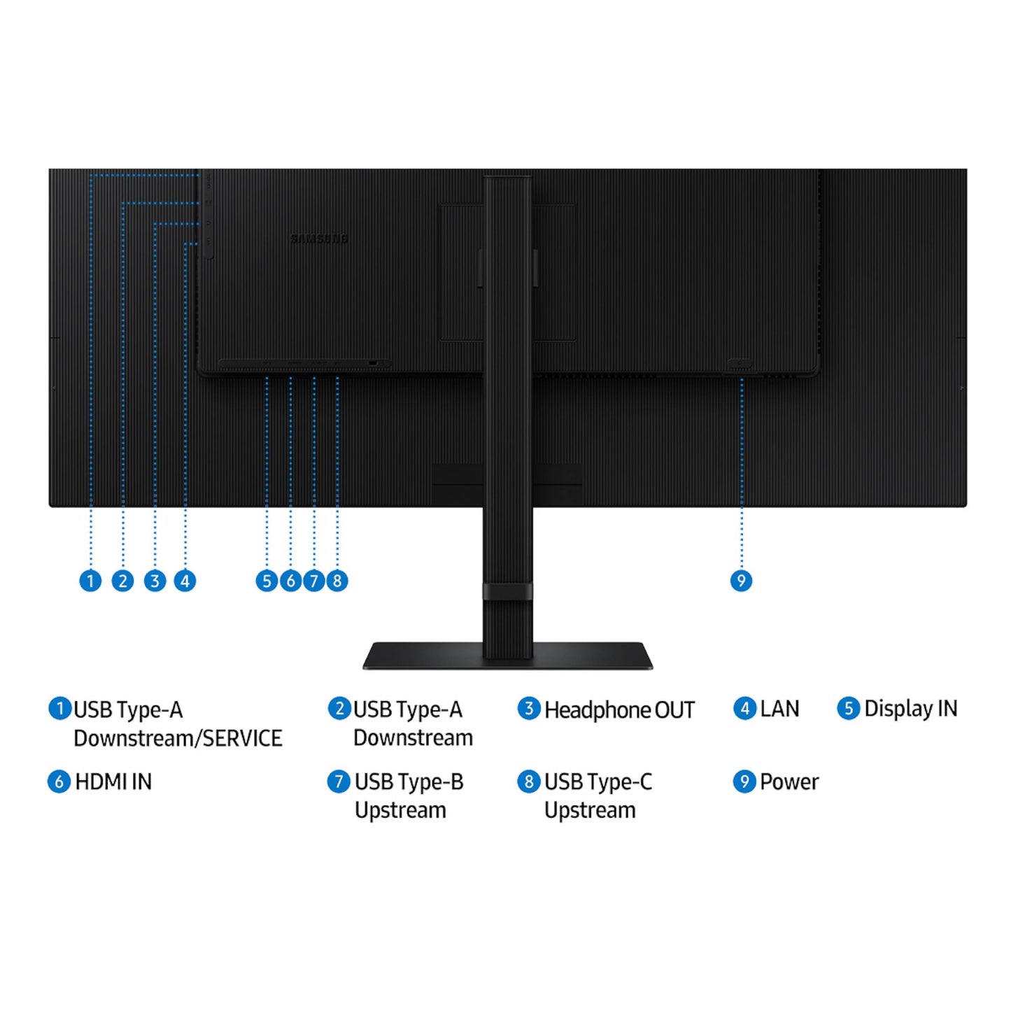 Samsung 37” ViewFinity S8 (S80UD) 4K UHD HDR10 High Resolution Monitor with USB-C and Ergonomic Design, Built-in KVM Switch, Intelligent Eye Care, LS37D800UANXZA, 2025