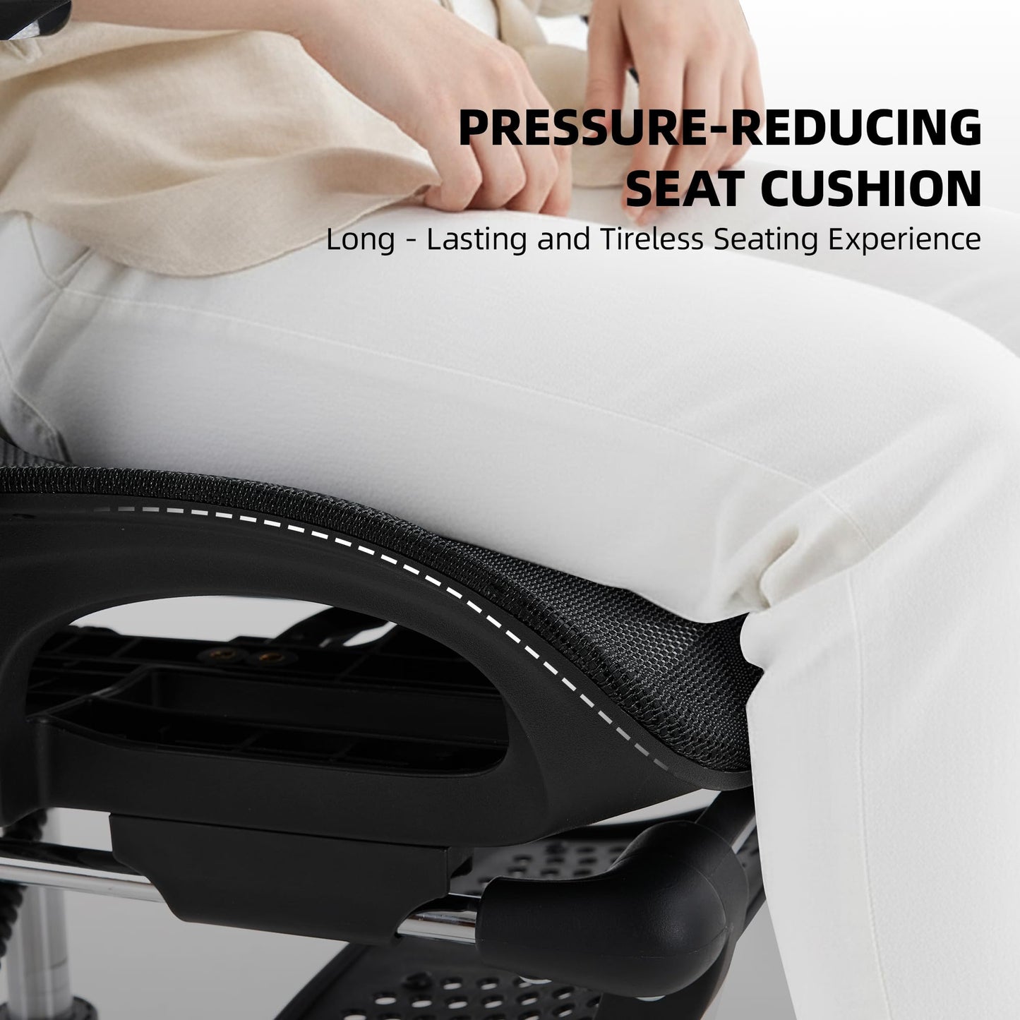 Office Chair with 3D Adjustable Lumbar Support,Ergonomic Computer Chair,Adjustable Headrest and Armrests, 400lbs Capacity,Tilt-Swivel,Premium Mesh Desk Chair for Office,Home & Gaming (Black)