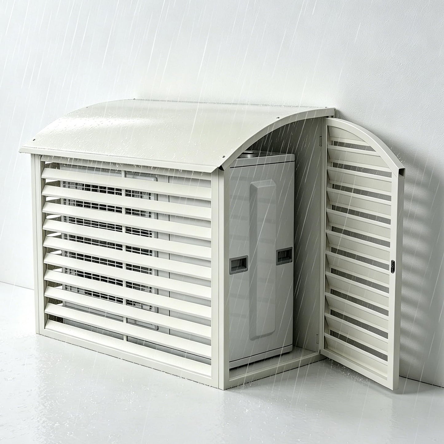 SLVUAFRN Mini Split Air Conditioner Cover, AC Cover for Outside Units, Outdoor Rain Snow Protection Sheet Noise Reduction, Fence to Hide Air Conditioner for Heat Pump Condenser Compressor
