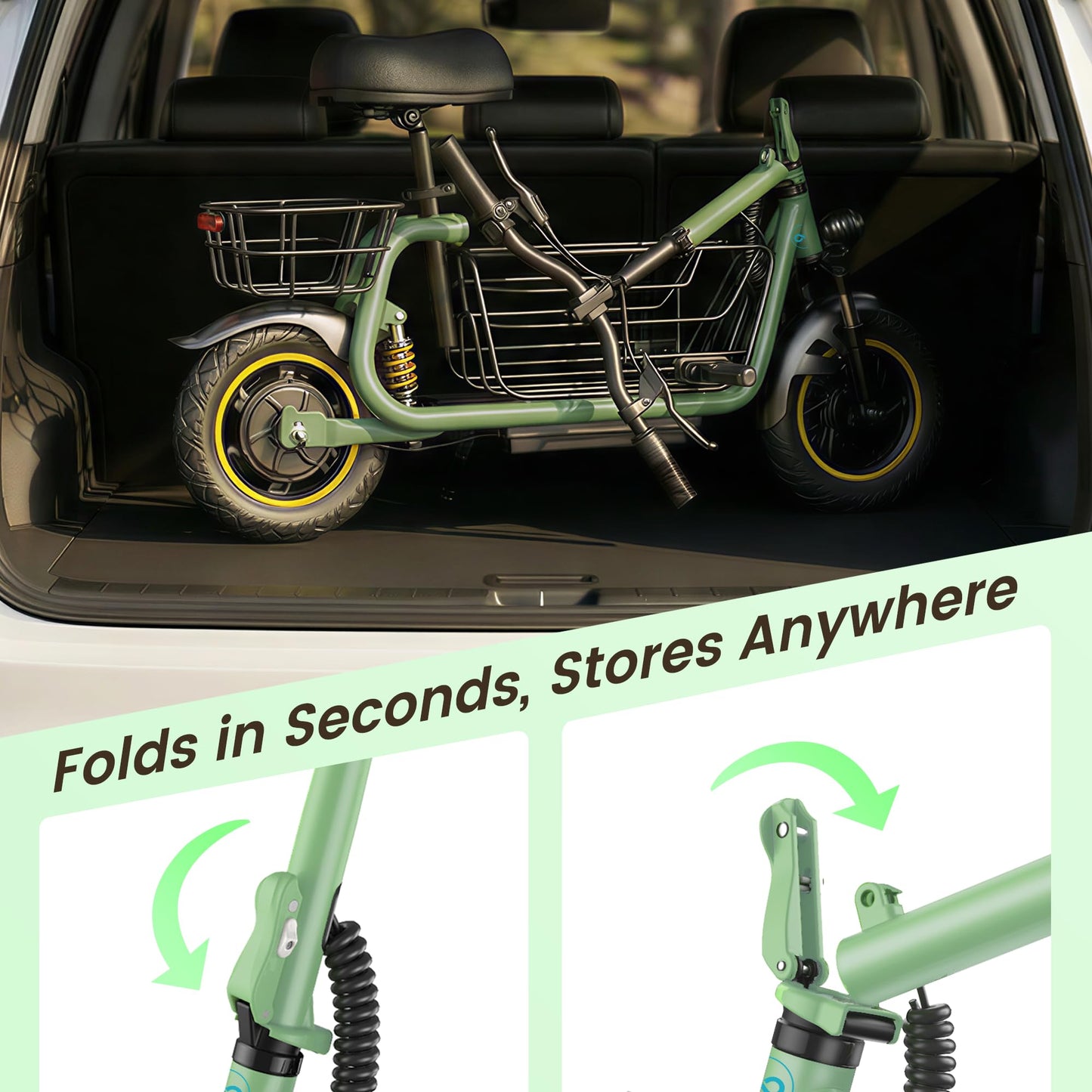 Gyroor C1Pro Electric Scooter with Seat for Adults, Foldable Commuter E-Scooter, 25-Mile Range & 19 MPH Top Speed, 12" Pneumatic Tires, Dual Suspension for Daily Commuting
