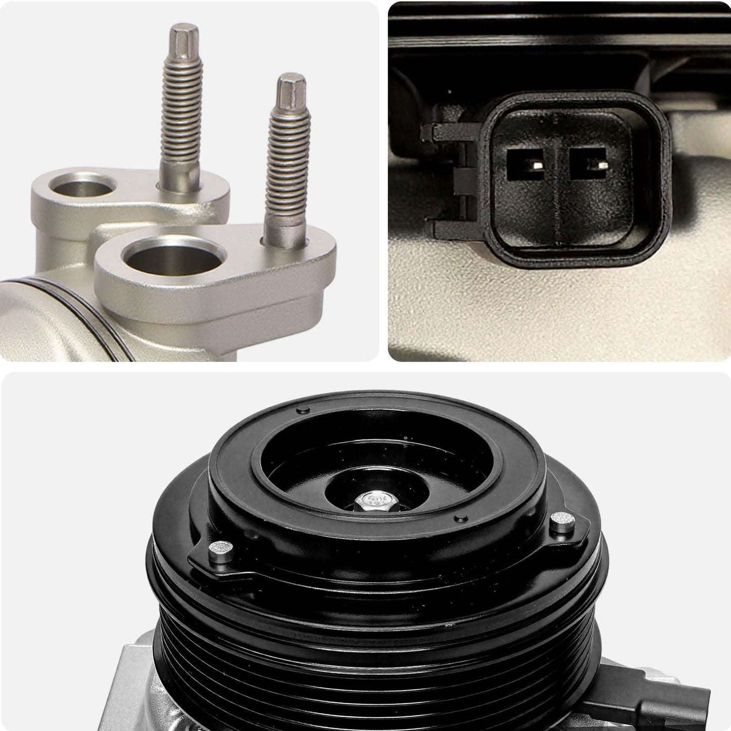 AISIN AFTERMARKET ACCCH-00422 Air Conditioner AC Compressor - Compatible with Jeep Grand Cherokee 2022-2024 3.6L, Grand Cherokee L 2021-2024 3.6L - with 6-Pulley Groove, with Clutch