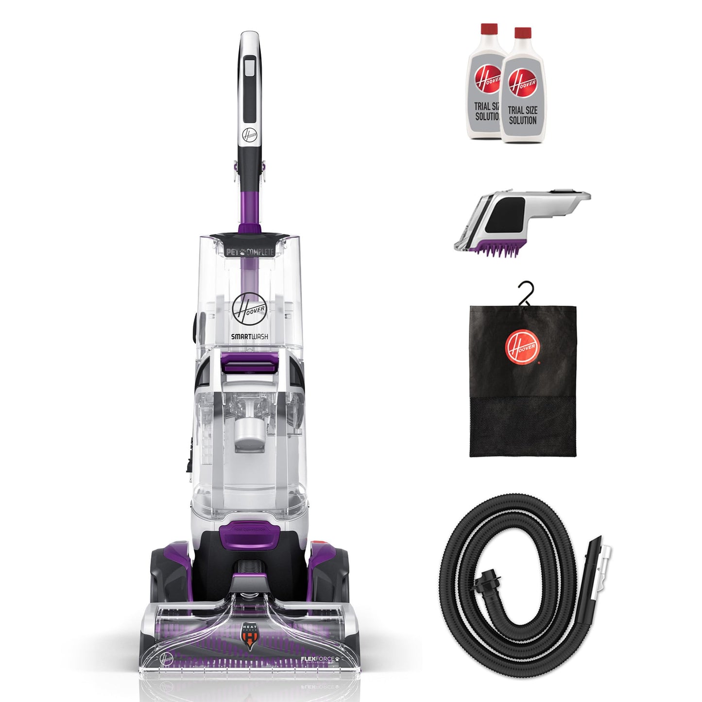Hoover SmartWash Pet Automatic Carpet Cleaner Machine with Spot Chaser Wand, Deep Cleaning Carpet Shampooer Machine, Pair with a Hoover Carpet Cleaner Solution for a Bright, Refreshed Home