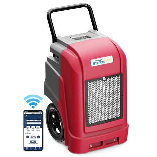 ALORAIR Smart WiFi Commercial Dehumidifier 190 PPD with Pump, Industrial Dehumidifiers Large Capacity for Basements, Garages & Job Sites, 6 Years Limited Warranty
