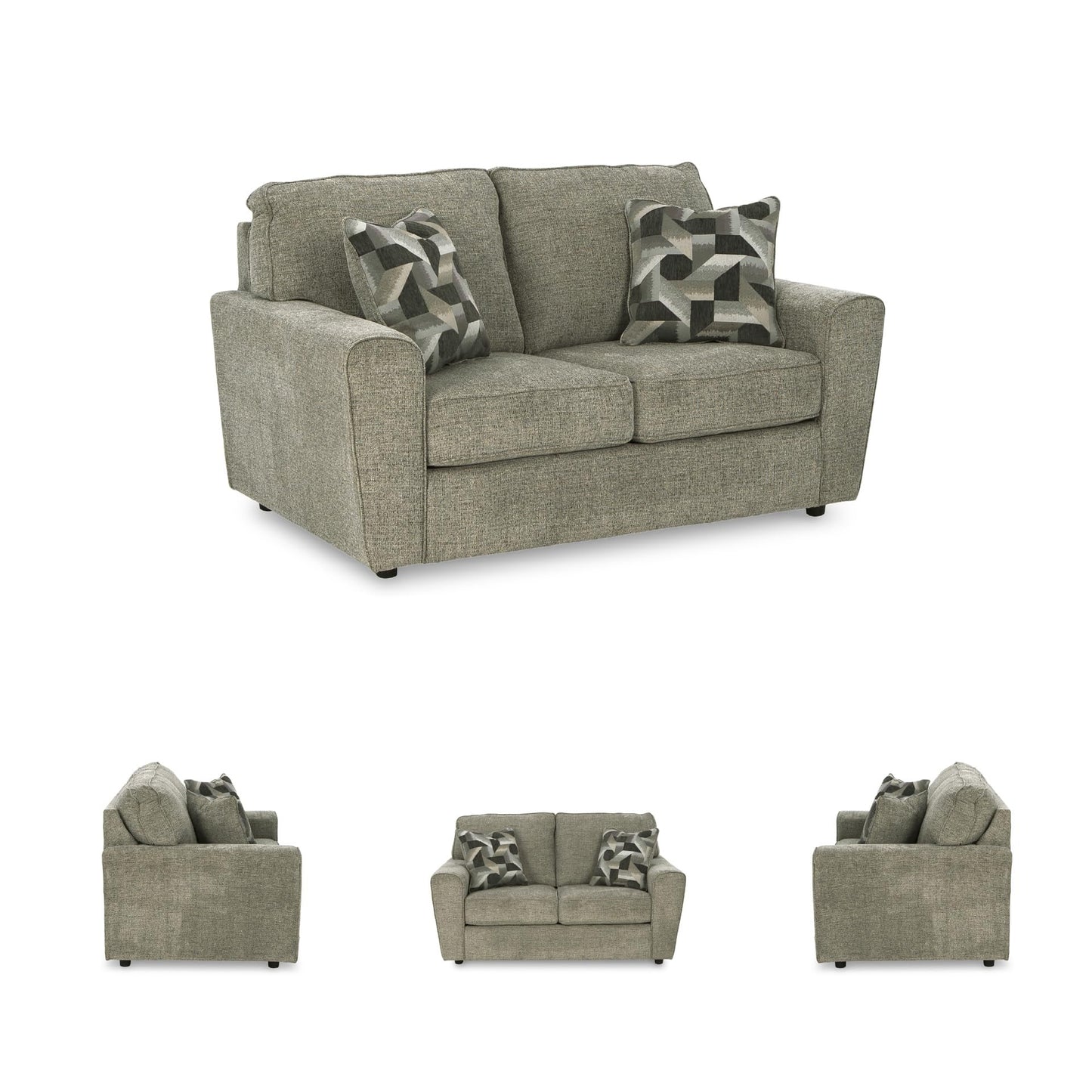 Signature Design by Ashley Cascilla Casual Loveseat, Light Gray