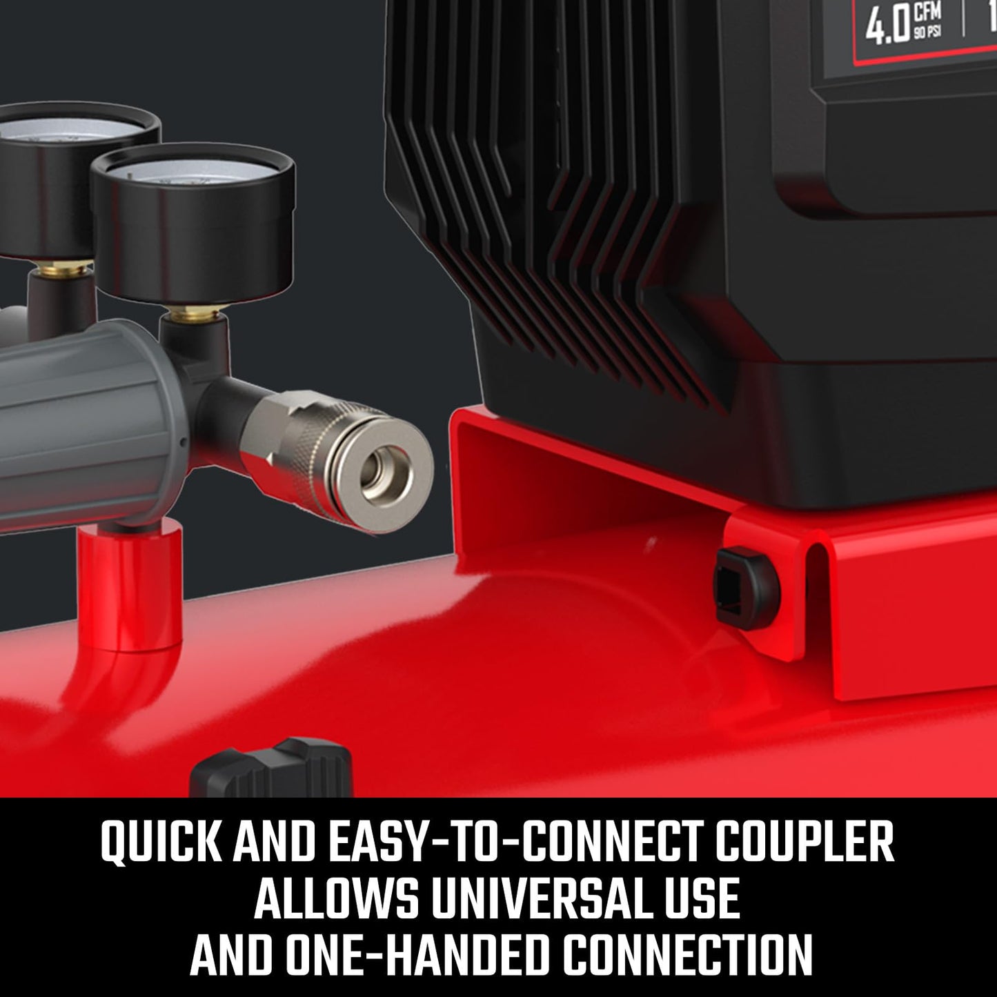 CRAFTSMAN Air Compressor 8 Gallon Oil-Free 1.8 HP Max 150 PSI Horizontal Tank Portable
