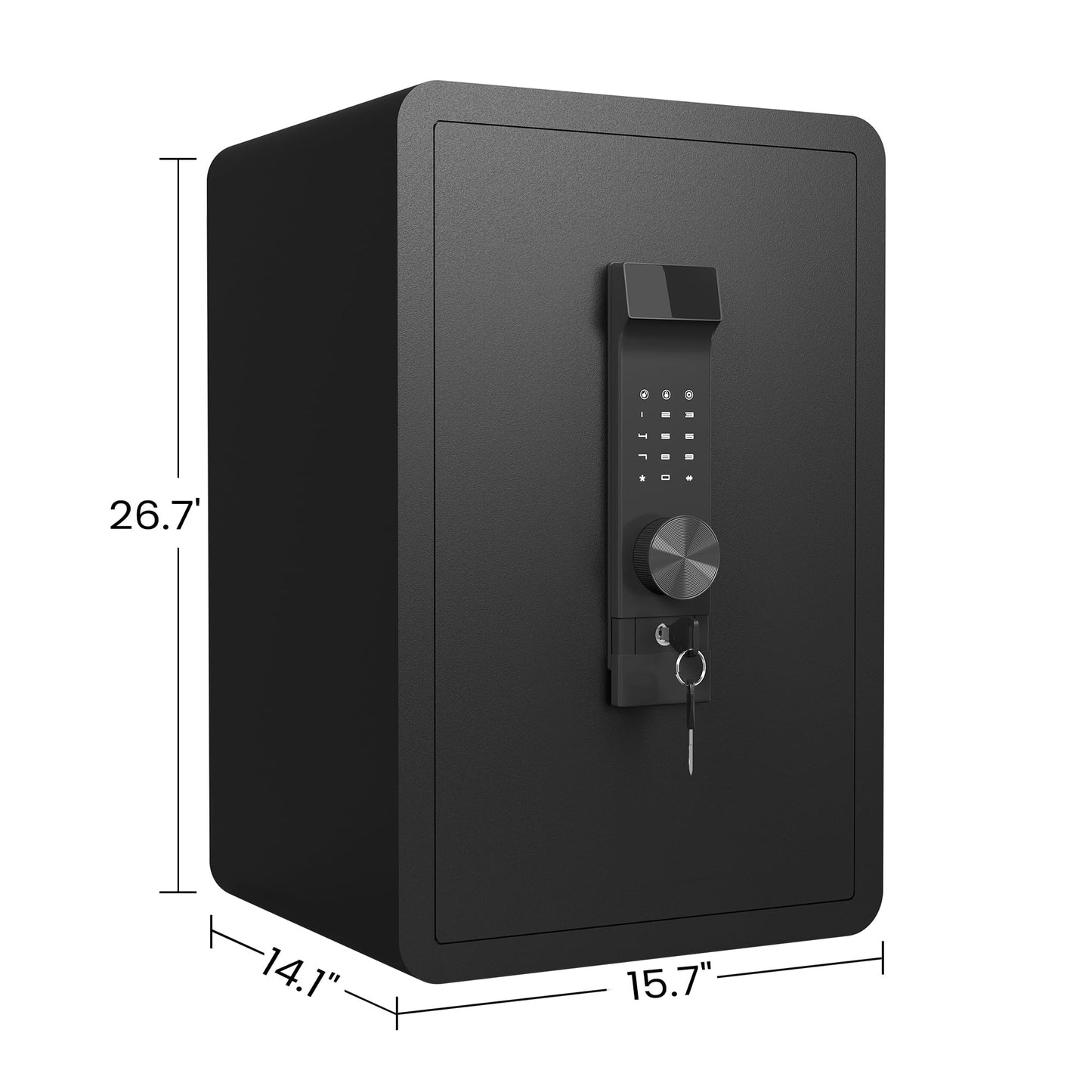 GOWE High Security Super Large-Sized Safe Box with Fireproof and Waterproof Bag, 4.0 Cub Feet Safe with Electronic Password Lock,Safe with Private Inner Cabinet for Home,Office and Hotel