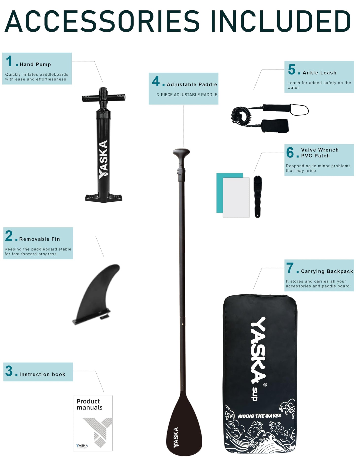 Inflatable Stand up Paddle Board with Premium SUP Accessories,Ultra-Light Non-Slip Comfort Deck Paddleboard for Beginner Adults Yoga Fishing