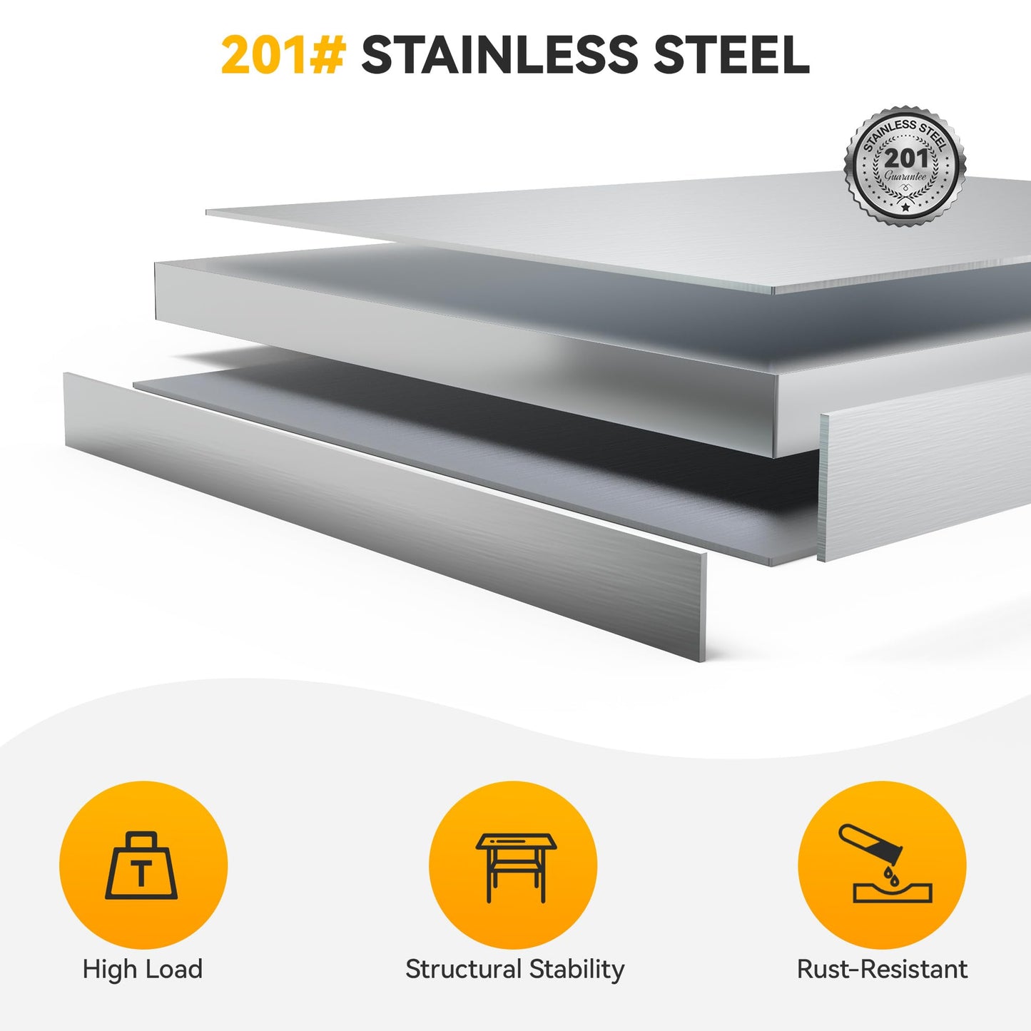 DWVO 30x24in Stainless Steel Table with Adjustable Overshelf