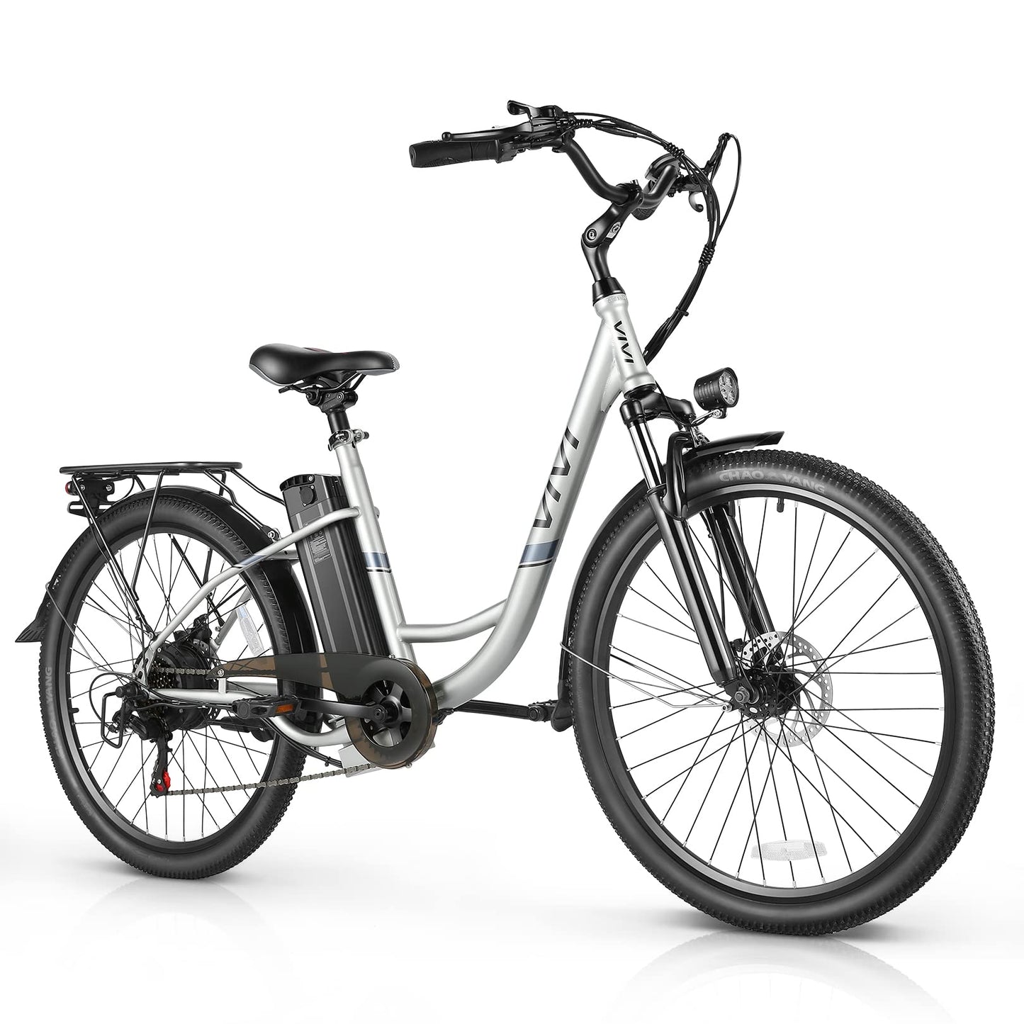 Vivi Electric Bike, 26'' e Bike for Adults, 750W Peak Ebike with 48V Removable Battery, Electric Commuter Cruiser Bike 19.8MPH & 50 Miles City Electric Bicycle with Cruise Control LCD Display