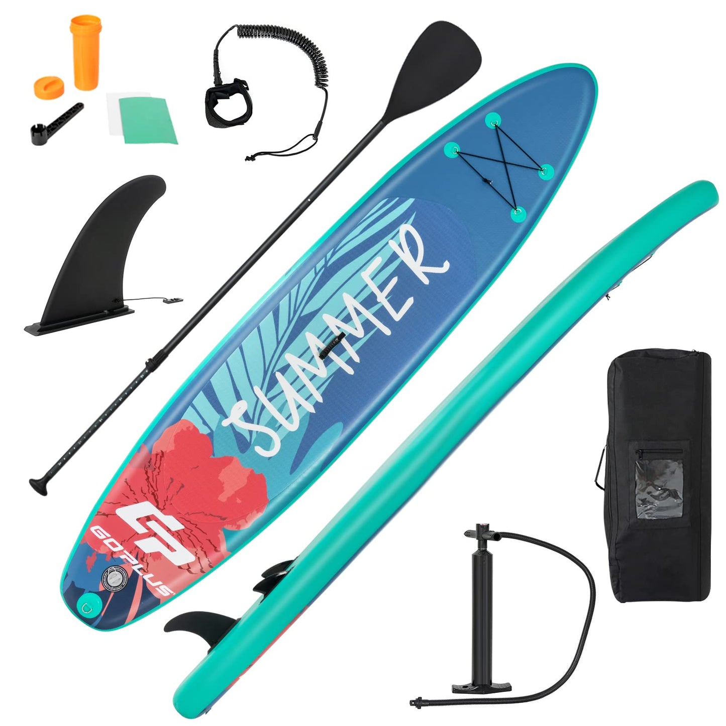 Stand Up Paddle Board- 10'/10.5'/11'×30"×6" SPORFIT Inflatable Paddleboard with Premium SUP Accessories & Backpack, Non-Slip Deck, Waterproof Bag, Leash, Paddle and Hand Pump for Youth & Adult