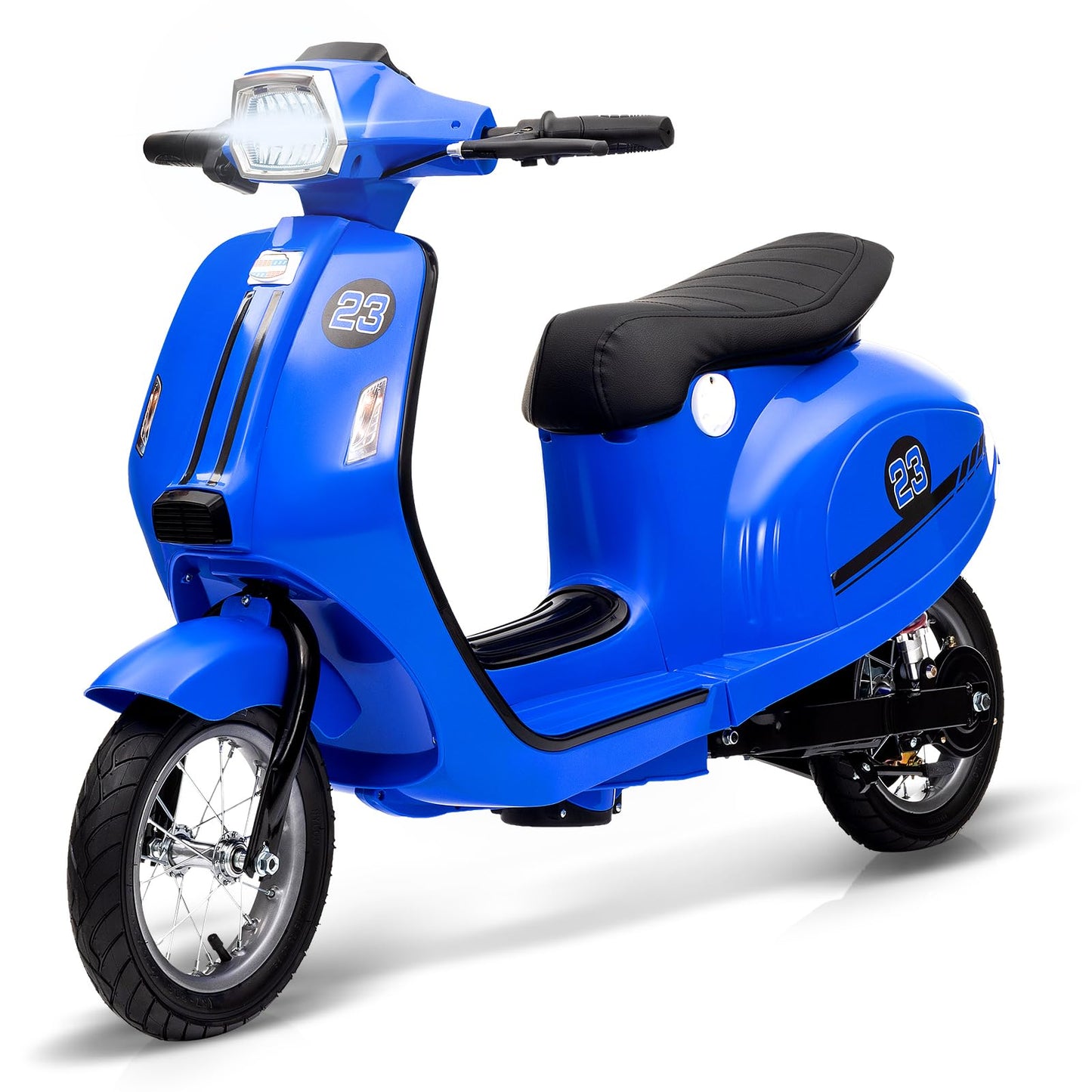 Garvee Electric Moped Scooter for Kids, 24V 350W Kids Ride on Motorcycle, Max Up to 14MPH