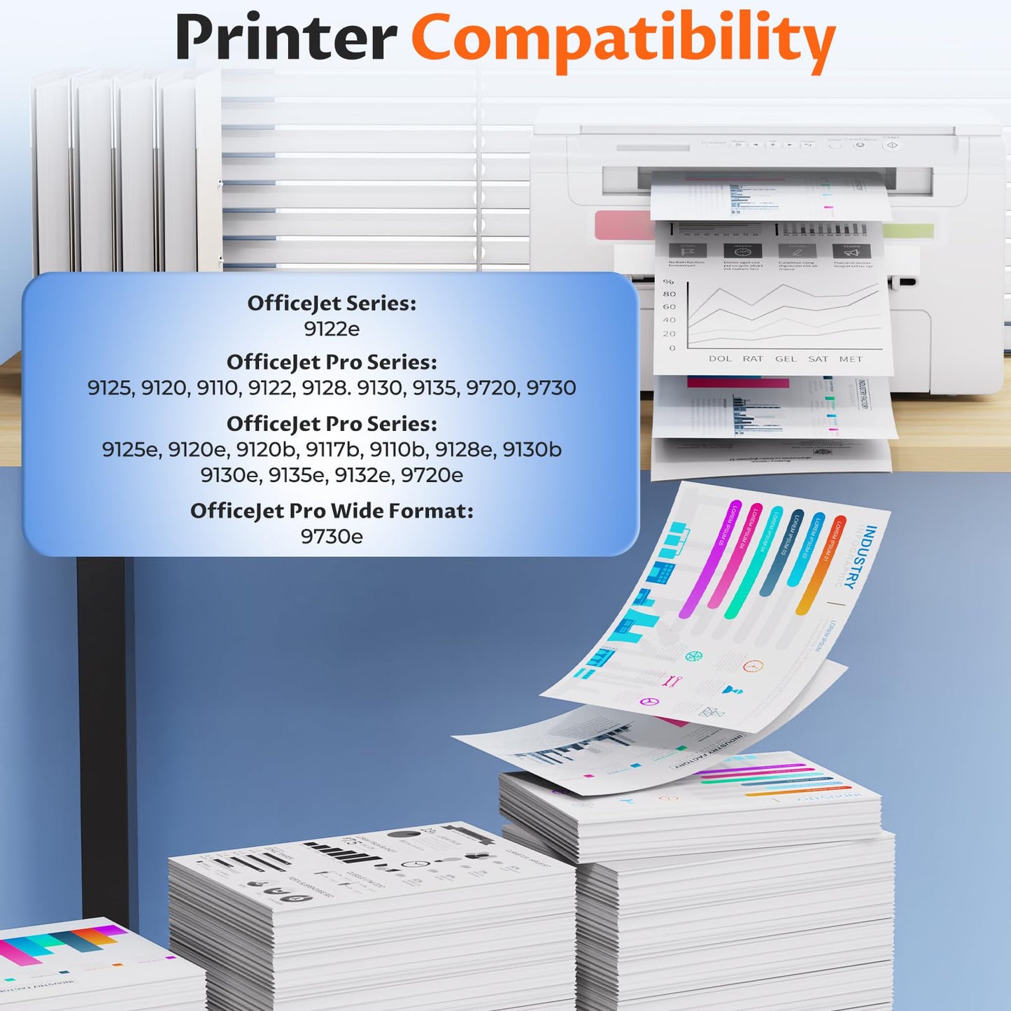 936e 936 Ink Cartridges OfficeJet Pro 9125e 9120e 9135e Compatible with HP 936e 936 936XL Ink Combo Pack HP936 HP936e for OfficeJet 9122e Pro 9120e 9125e 9135e 9730e 9128e 9110b 9130b High Yield