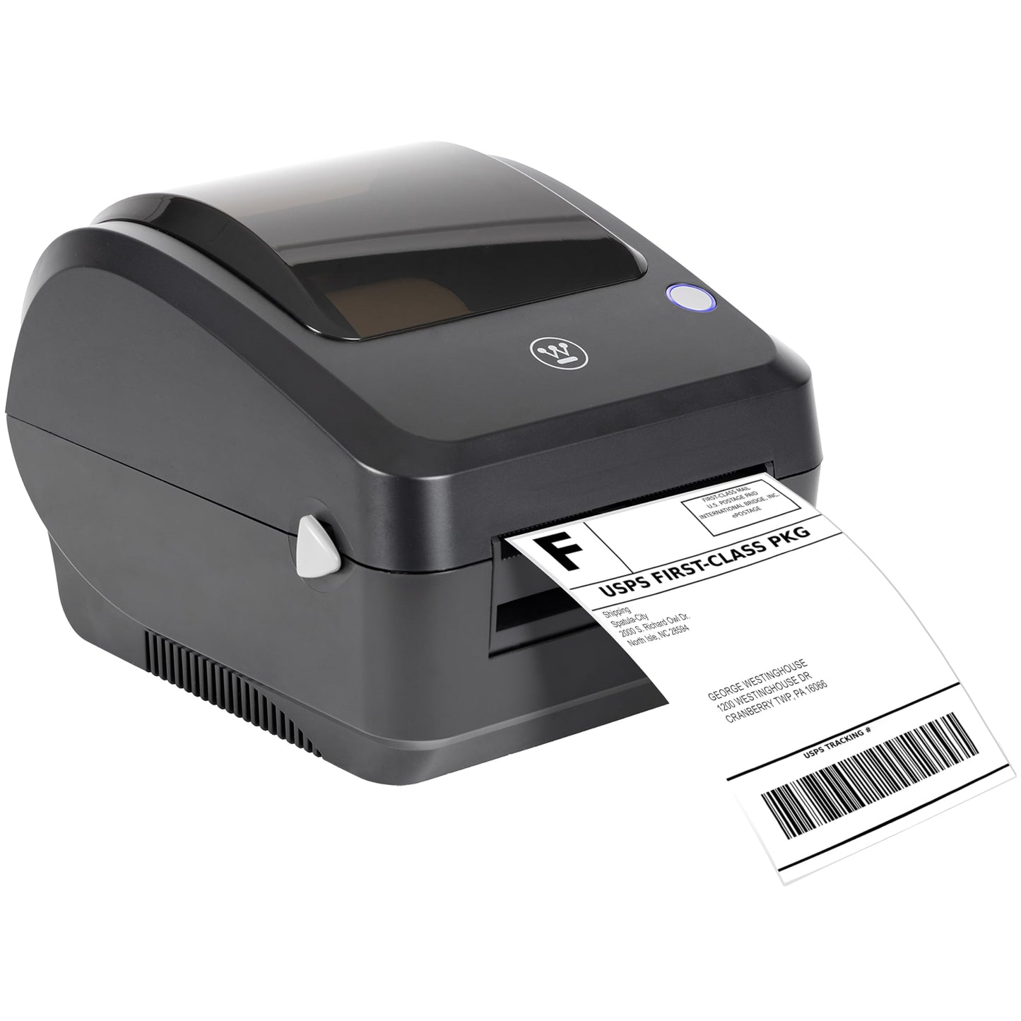 Westinghouse Thermal Shipping Label Printer USB, 4x6 Label Commercial Grade, Compatible with USPS, UPS, FedEx, Shopify, Amazon, Small Business, Desktop Label Printer for Packages, Includes Labels