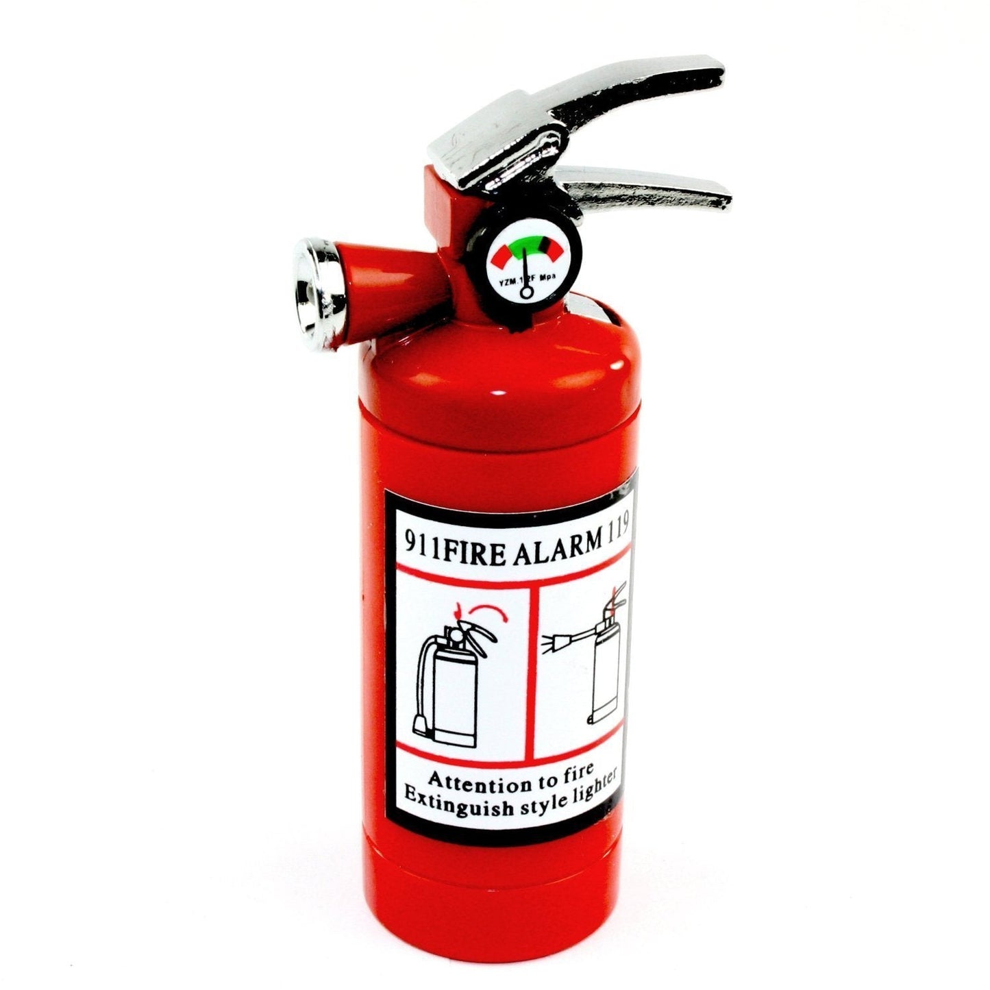 Smoke Mart Piioket Flame Lighter with LED Flashlight - Red
