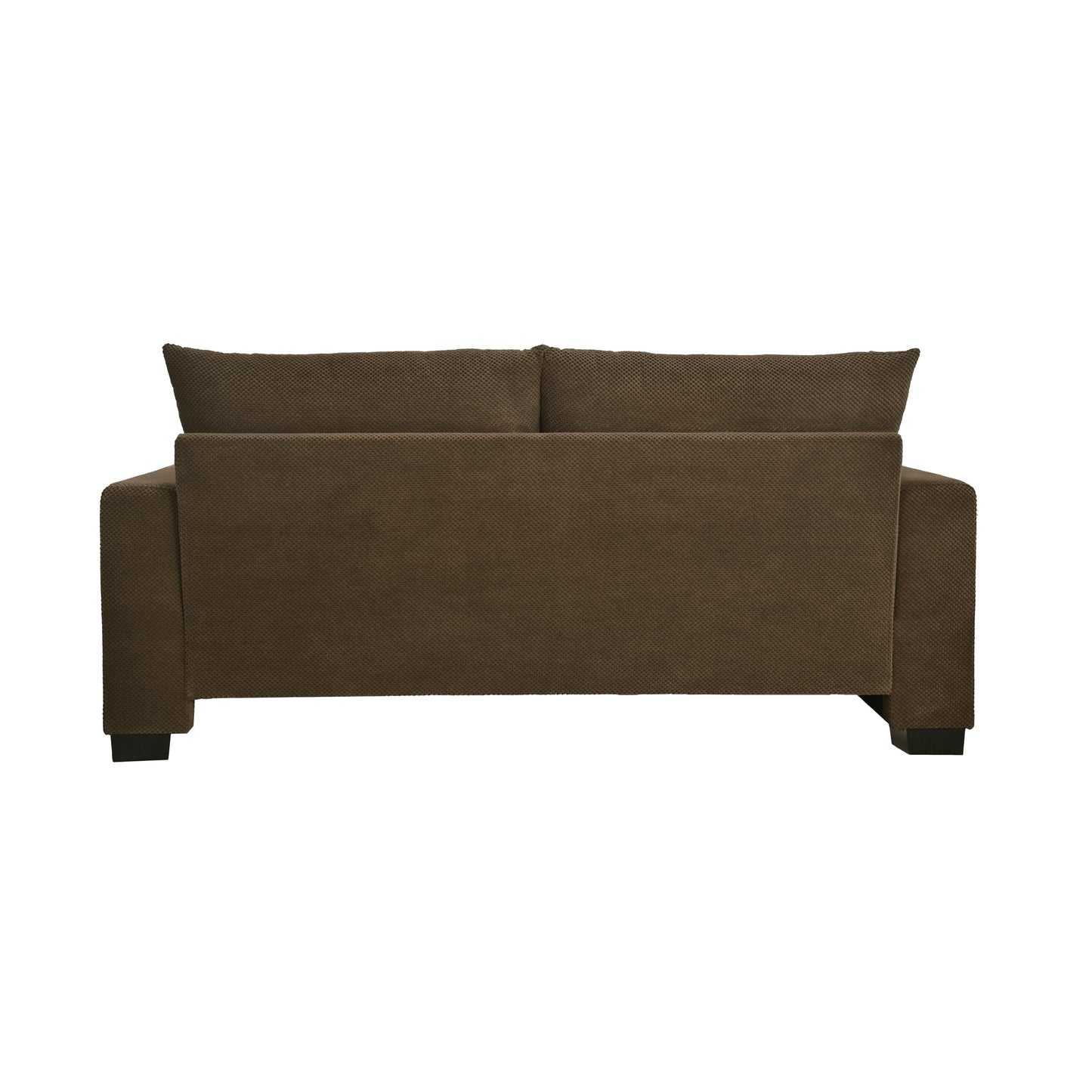 Ball & Cast 69" Loveseat Sofa, Modern Love Seat Couches for Living Room, Button Tufted Upholstered Small Couch with 2 Throw Pillows for Bedroom,Apartment,Office,Easy Assembly,Coffee