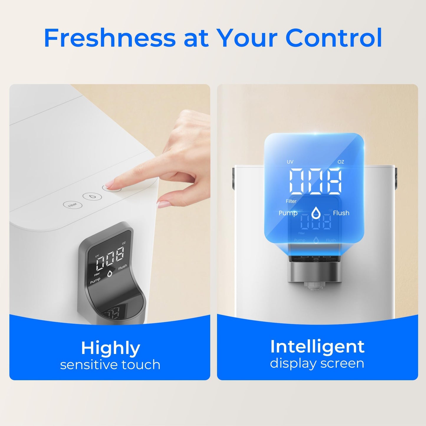 Waterdrop K19-SFK Reverse Osmosis Water Filter Countertop, Minerals, Countertop Reverse Osmosis System, 3:1 Pure to Drain, Reduce PFAS, No Installation Required, BPA Free