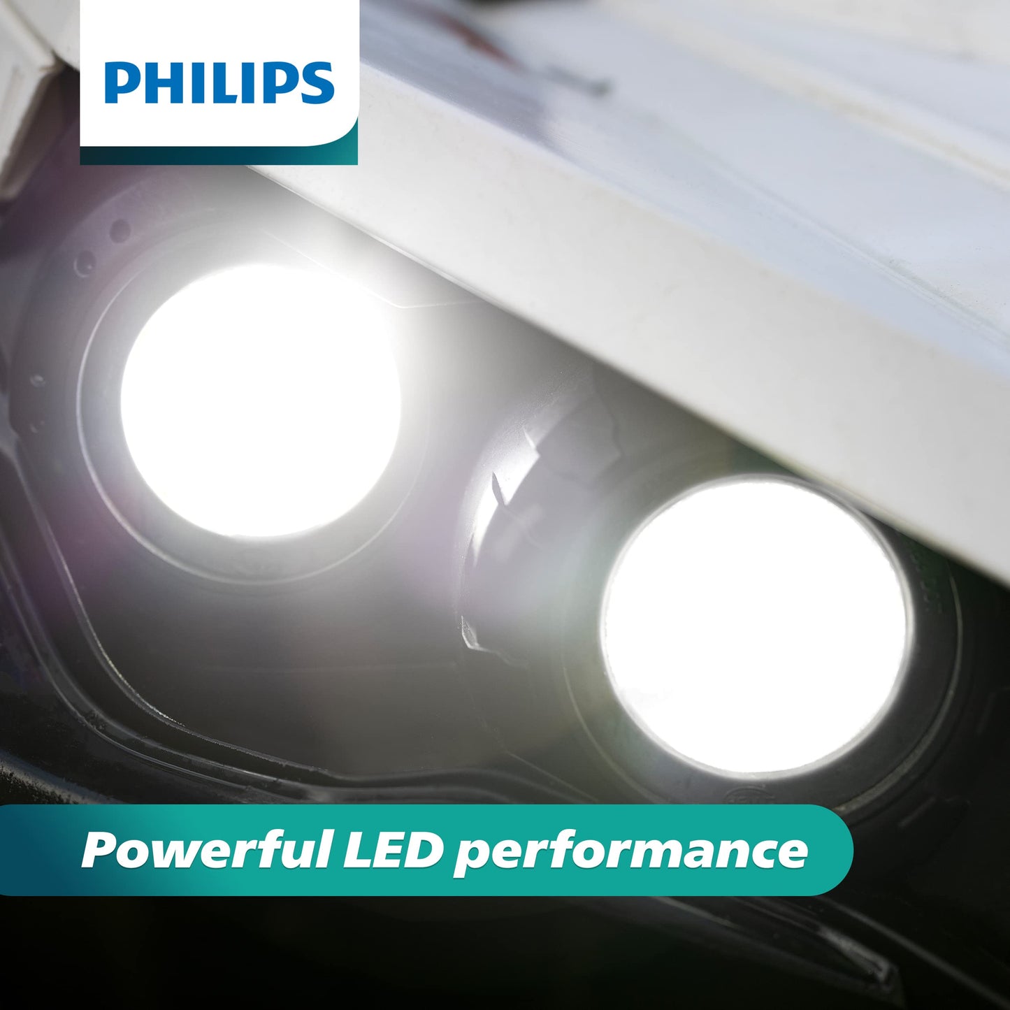 Philips UltinonSport H1 LED Fog Light Bulbs, 2 Pack, Clear, Model H1USLED