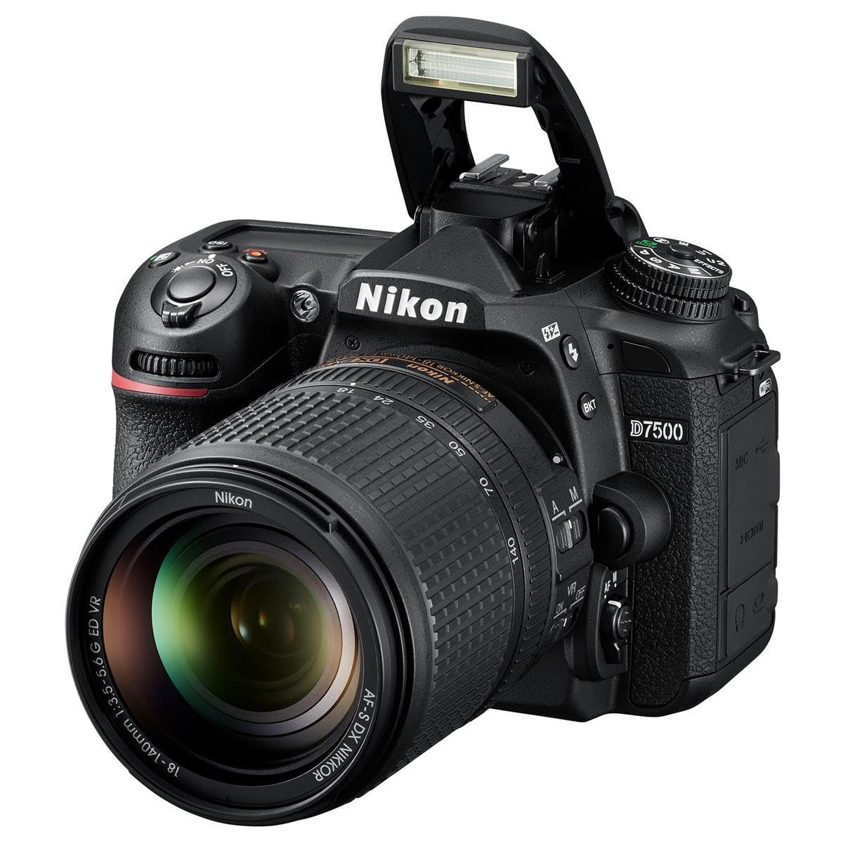 Nikon D7500 20.9MP DSLR Camera with AF-S DX NIKKOR 18-140mm f/3.5-5.6G ED VR Lens, Black