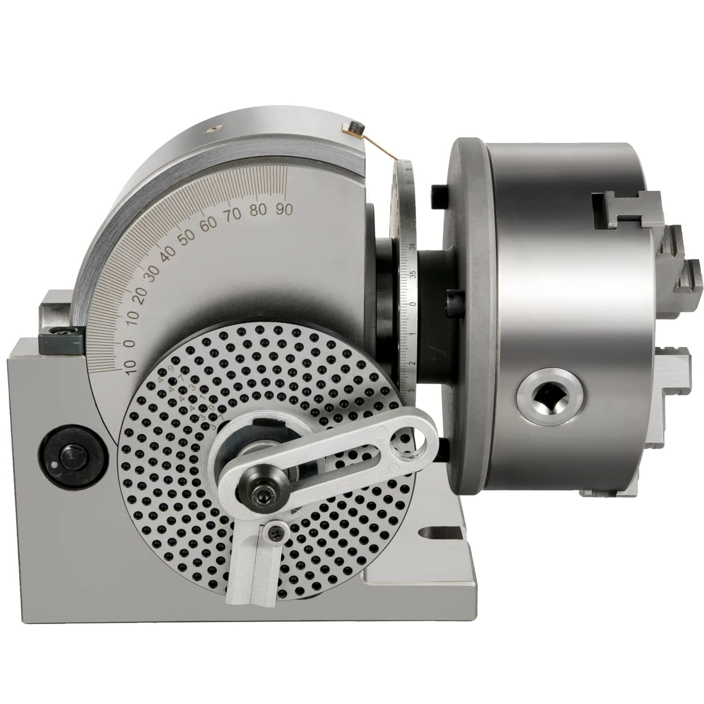 Vevor Dividing Head BS-1 Dividing Head Set 6" 3-jaw Chuck Semi Universal Milling Set with 6" Chuck+Tailstock+Dividing Plates for Milling Grinding Drilling Machine - Amazon.com