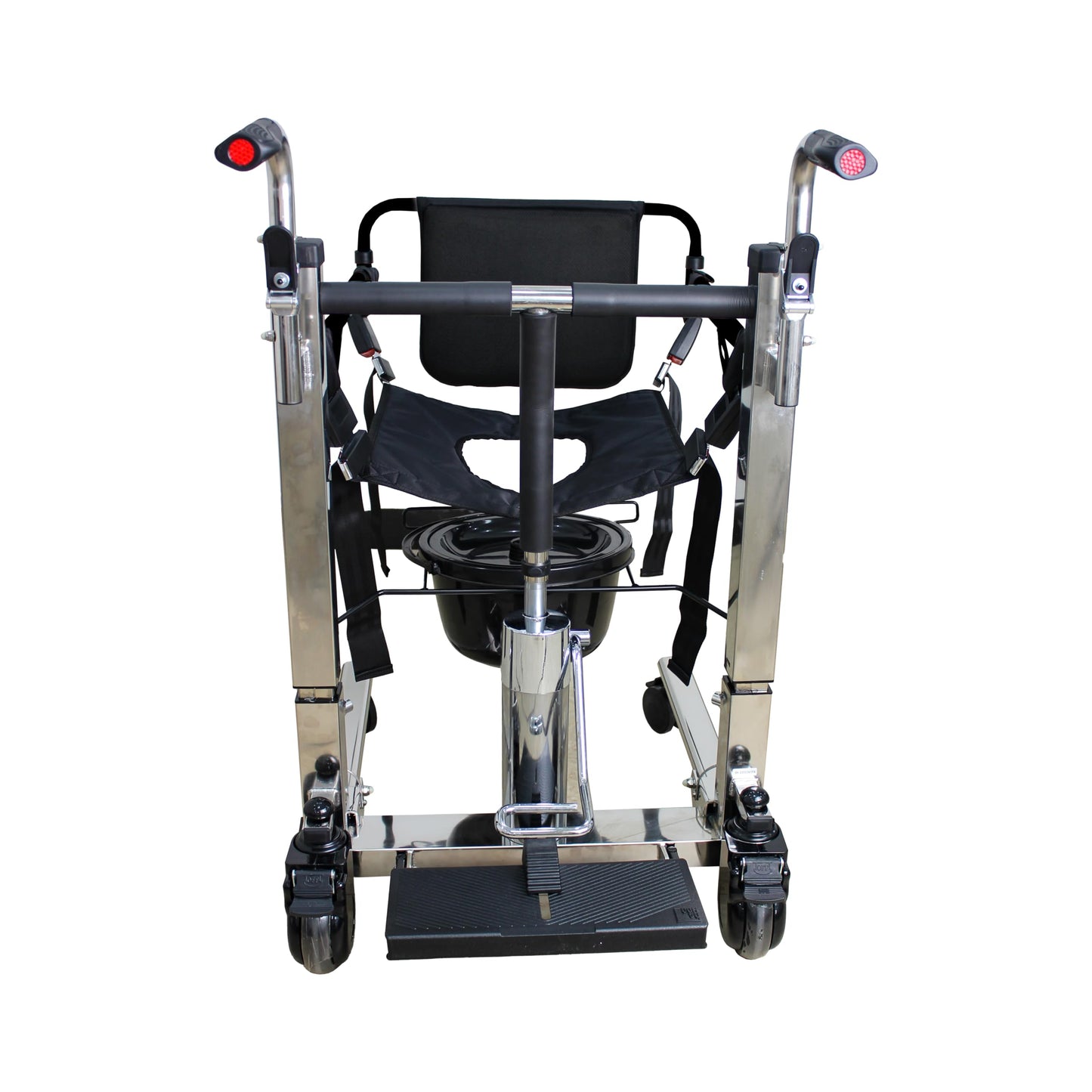 Patient Lifts for Home Use. Patient Lift Transfer Chair. 4-in-1 Transfer Chair & Commode Chair. Hydraulic Lift Chair for Elderly. Chair Lift for Bed to Toilet. Steel Frame. Dual Handle