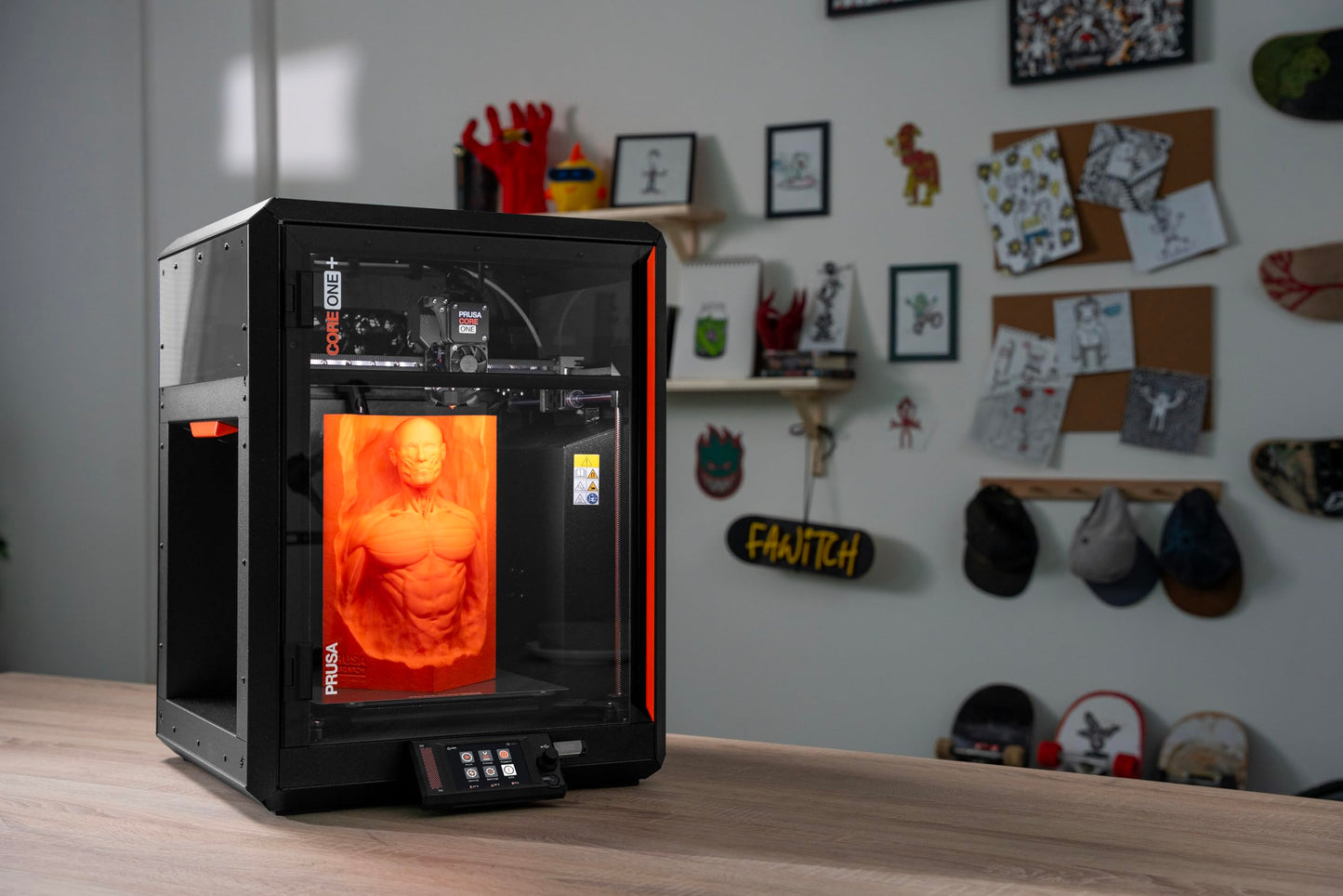 Original Prusa CORE One+ CoreXY 3D Printer – Fully Enclosed High-Speed FDM Printer with Active Temperature Control, Automatic Ventilation & 1kg Prusament PLA Included
