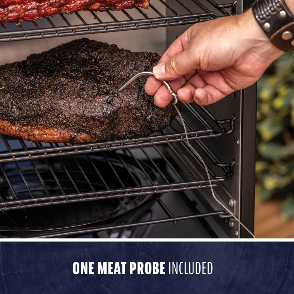 Pit Boss 4-Series WiFi & Bluetooth Digital Vertical Smoker with LCD Digital Controller and Wood Chip Tray, 1,320-Sq. In. 6-Rack Cooking Space, 100°F to 300°F Temperature Range, Meat Probe, Black