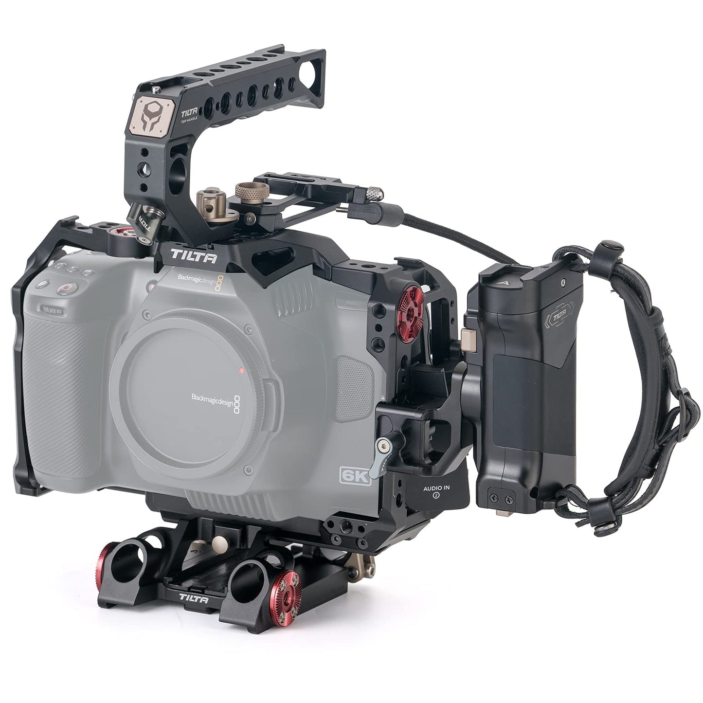 Tilta Camera Cage for BMPCC 6K Pro/G2 | Protective Gear | Mount Accessories | Compatible with Blackmagic Design Pocket Cinema Camera 6K Pro (Black, Advanced Kit)