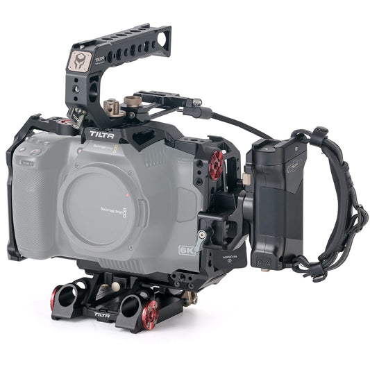 Tilta Camera Cage for BMPCC 6K Pro/G2 | Protective Gear | Mount Accessories | Compatible with Blackmagic Design Pocket Cinema Camera 6K Pro (Black, Advanced Kit)