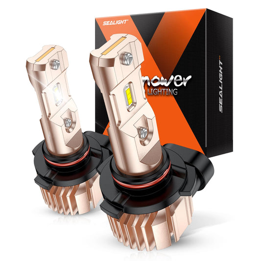 SEALIGHT H10 9145 LED Fog Light Bulbs, 14000LM Brightness, Pack of 2, XF3A H10, White