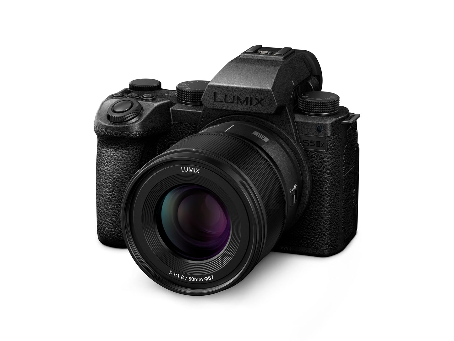 Panasonic LUMIX S5IIX Mirrorless Camera, 24.2MP Full Frame Phase Hybrid AF, Unlimited Recording, 5.8K ProRes, RAW, IP Streaming, 20-60mm F3.5-5.6 + 50mm F1.8 Lenses, LUMIX Digital Camera, DC-S5M2XWK9