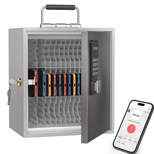 DiDiHere 36 Slots Cell Phone Locker with Smart Lock, Metal Storage Cabinet