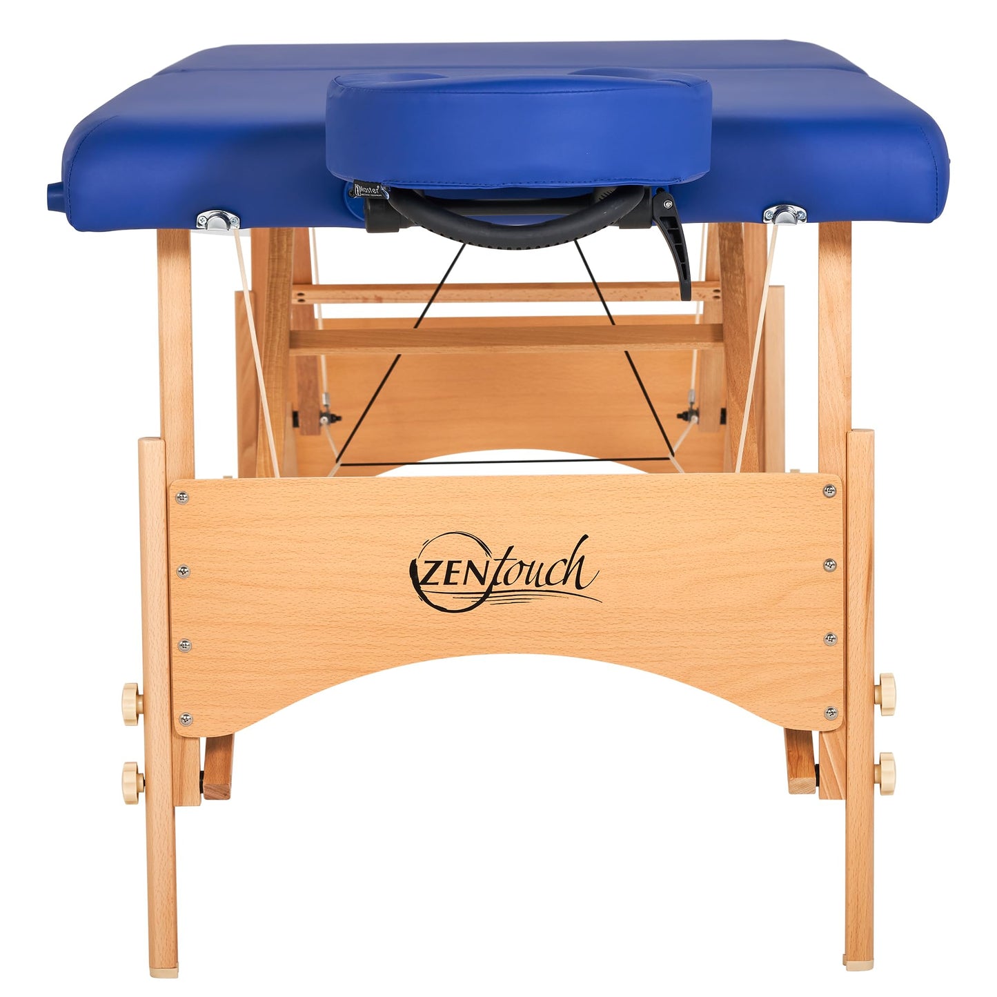 Master Zen-Touch Brady 27" Portable Massage Table – Lightweight Spa, Facial, Tattoo & Beauty Bed with Wood Frame, Sky Blue