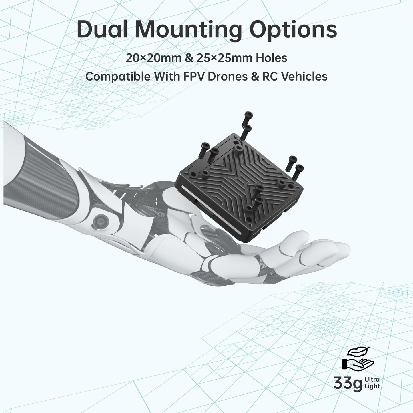 CADDXFPV Walksnail Avatar Pro Kit – Air Unit Pro for FPV Drone with Excellent Night Vision, Gyroflow Support, Digital Transmission System,Dual Antennas, 22ms Low Latency, 4km Max Range, 160° FOV, 1080P/60fps H.265 Video Recording, 1/1.8-inch Starvis II