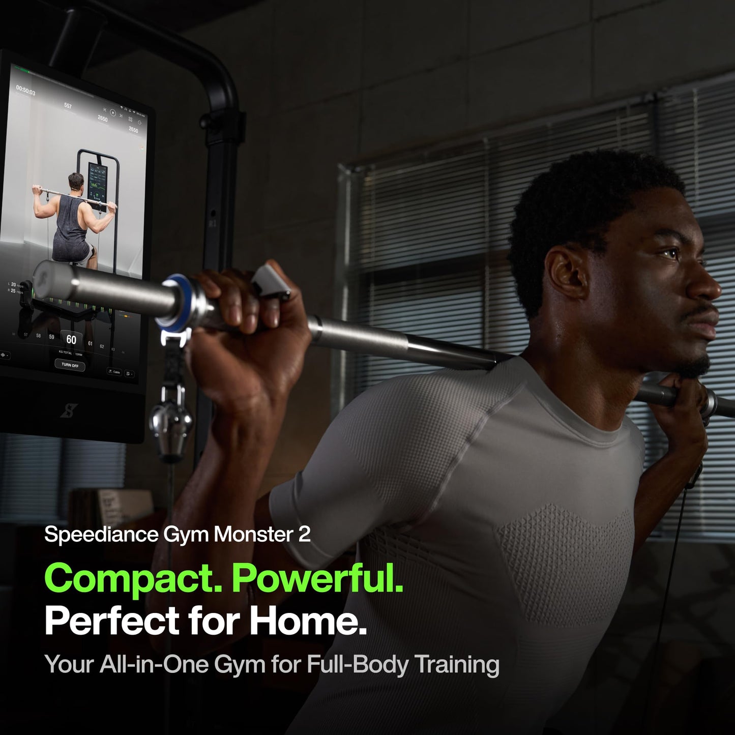 Speediance Smart Home Gym, Multi-Functional Gym Machine for Full Body Strength Training, All-in-one Gym Equipment, Digital Weight System, Workout Station, Squat Rack, Gym Monster 2