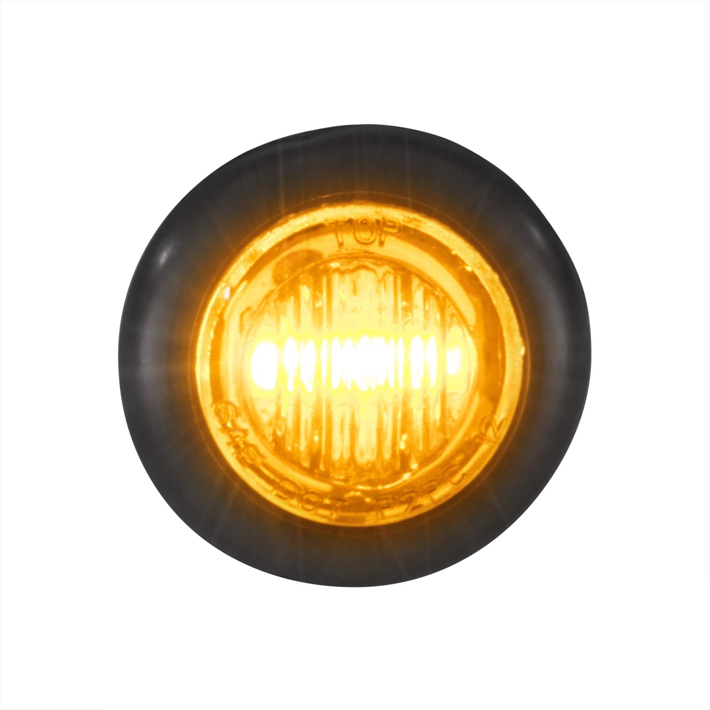 LONG HAUL Amber LED Clearance Marker project piece Lights, Black Trim, 5 3/4in, 20 Pack, Acrylonitrile Butadiene Styrene