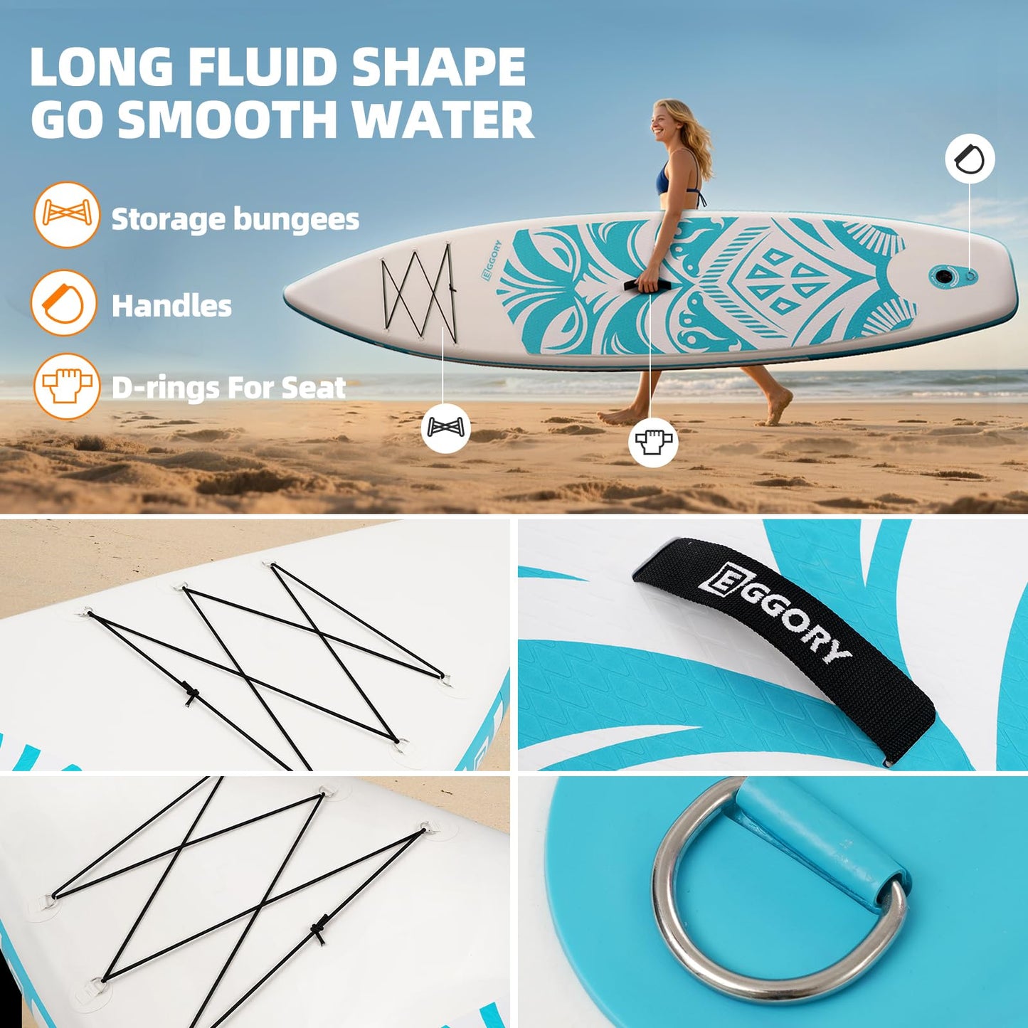 Inflatable Paddle Board,Stand Up Paddle Board Set, Extra Wide SUP Board with Removable Fin, Floating Paddle, Hand Pump, Waterproof Phone Pouch,Traveling Board (TT Green/Kayak Seat)